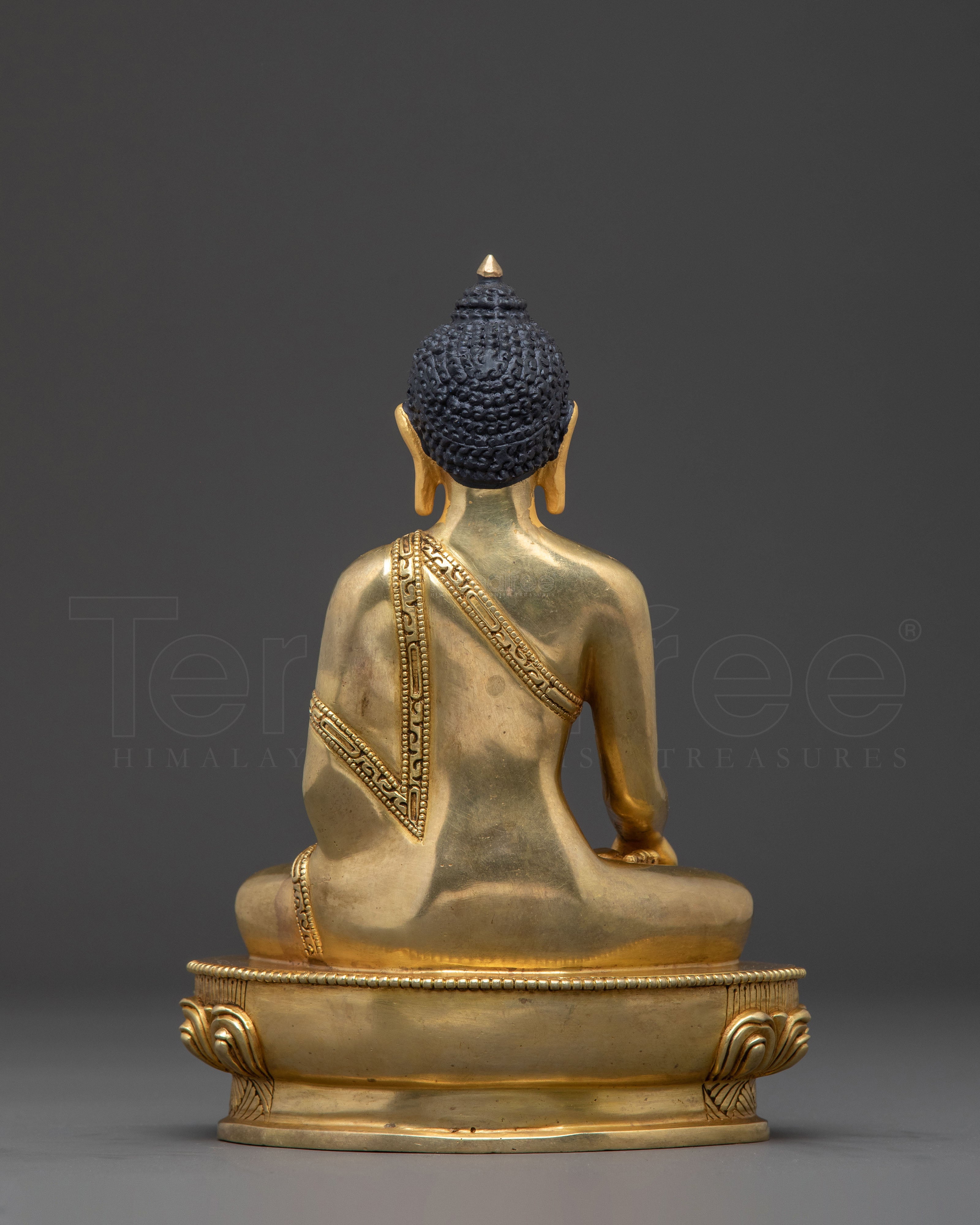 Shakyamuni Buddha Traditional Handcrafted Statue – 24K Gilded