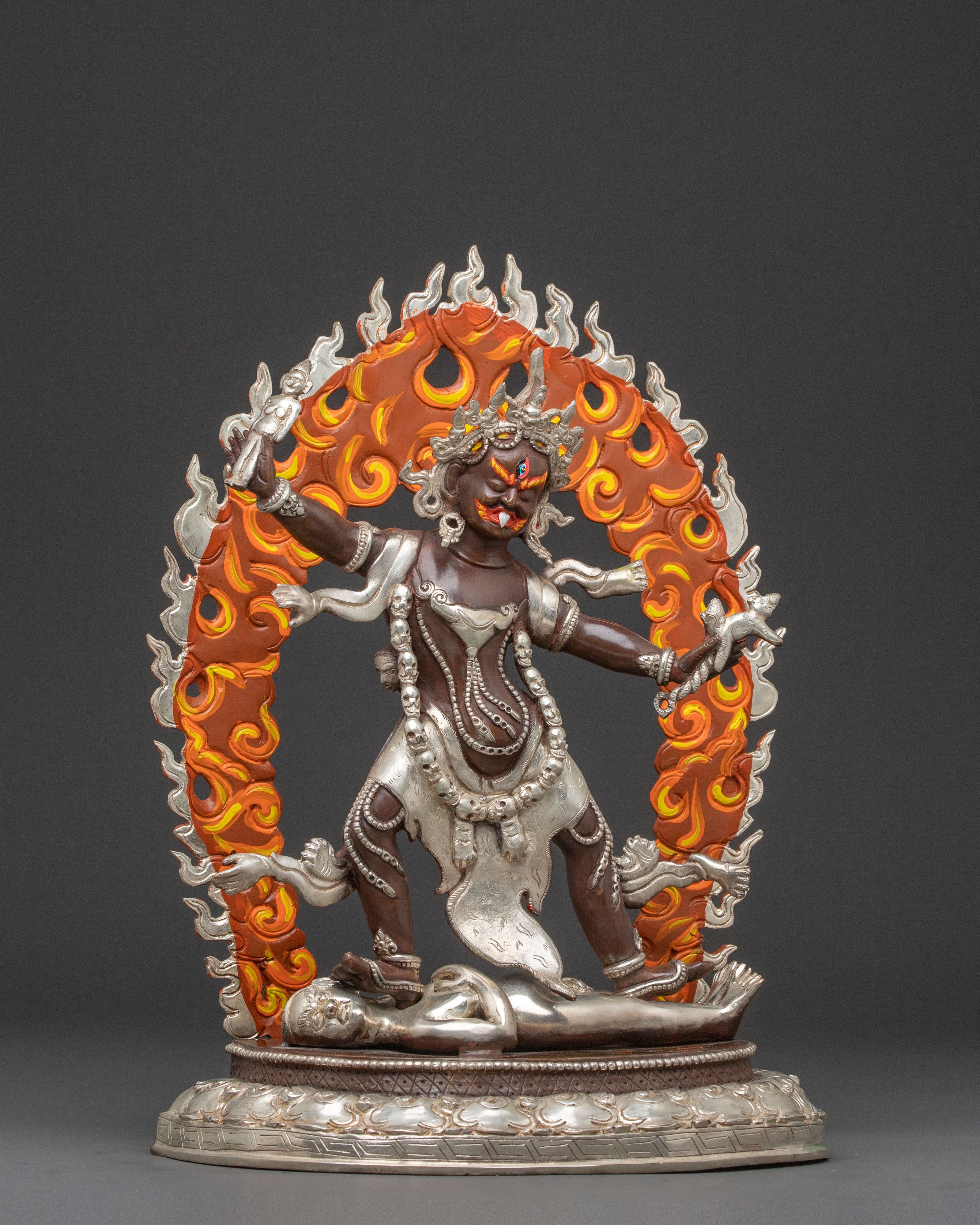 Three Nyingma Protectors Statue Set | Devotional Art