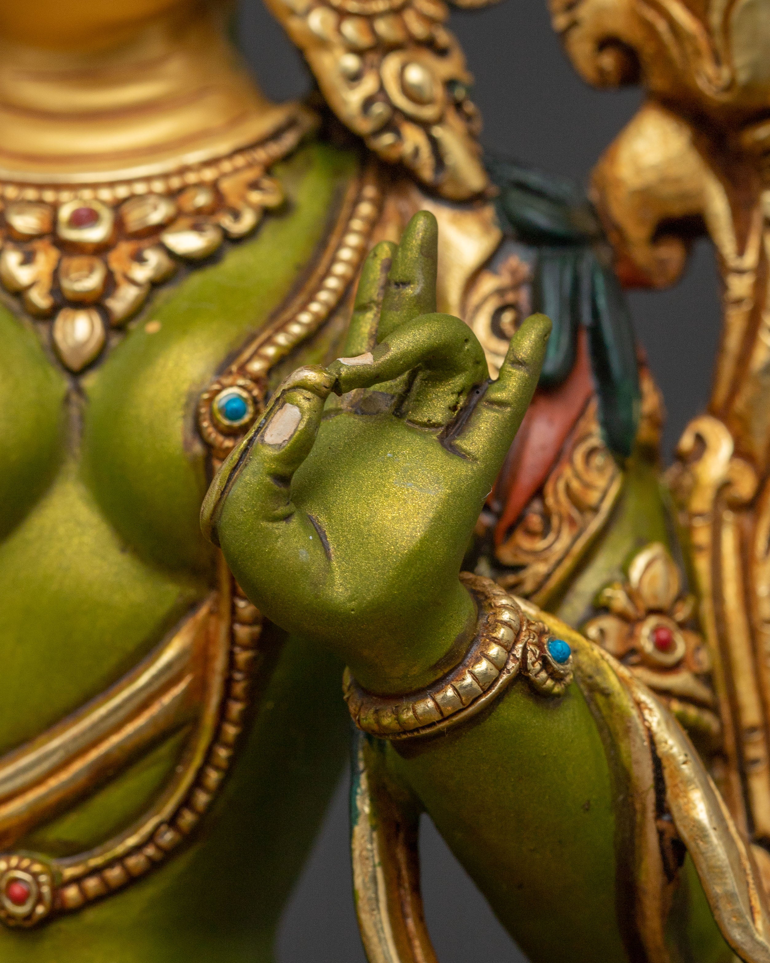 Mother Green Tara Spiritual Statue | Spiritual Protection