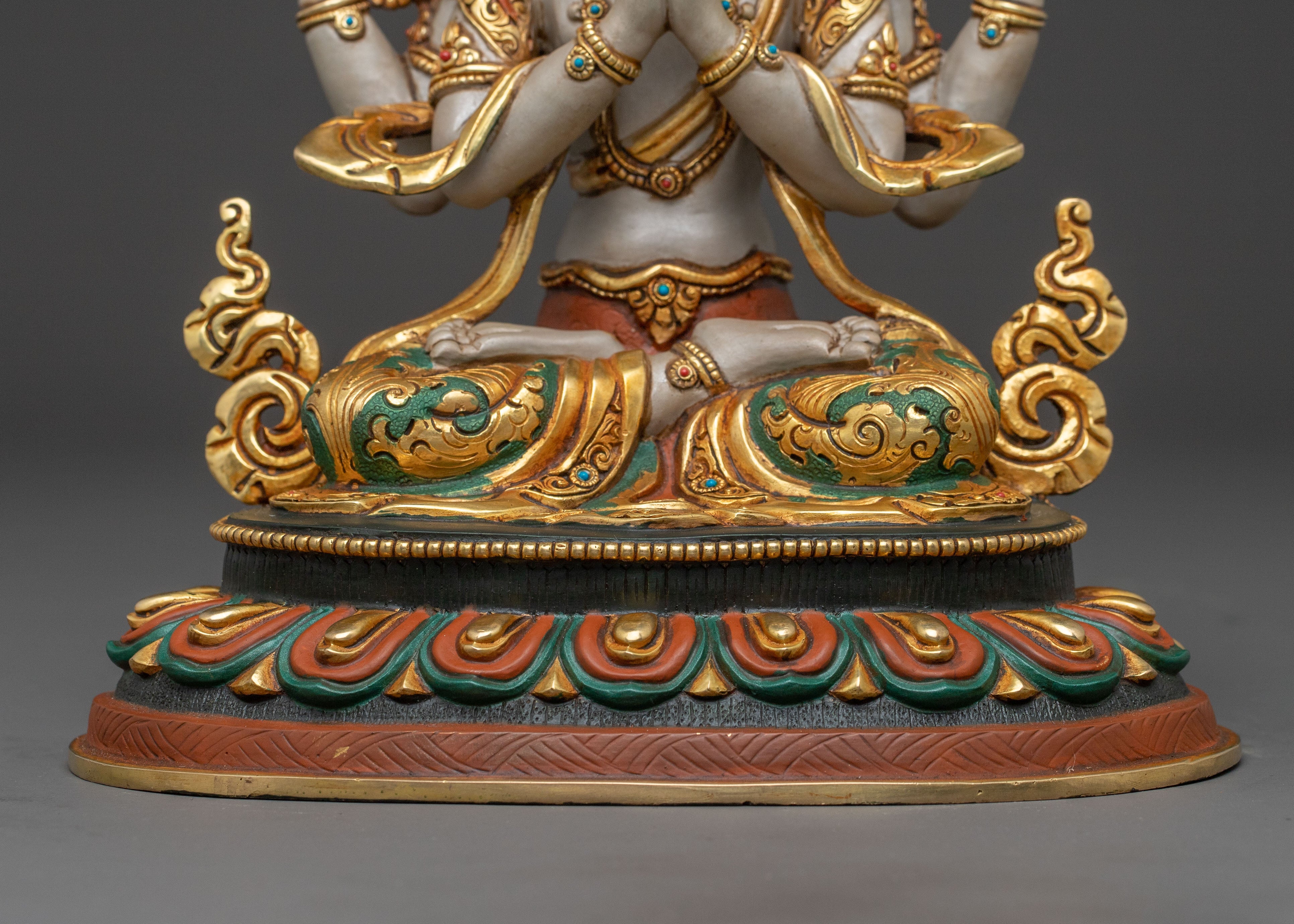 Compassionate Chenrezig Spiritual Statue | Home Altar