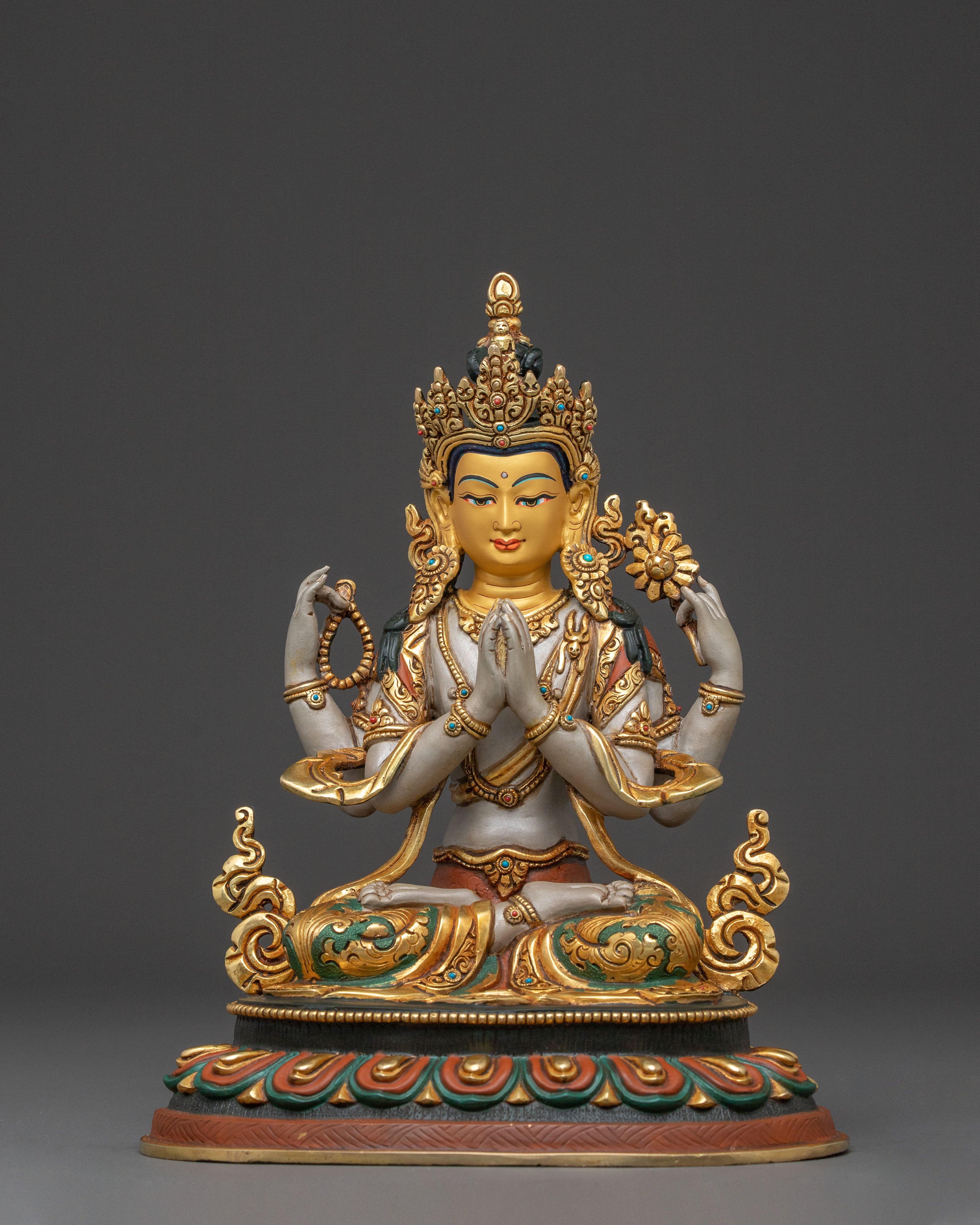 Compassionate Chenrezig Spiritual Statue | Home Altar