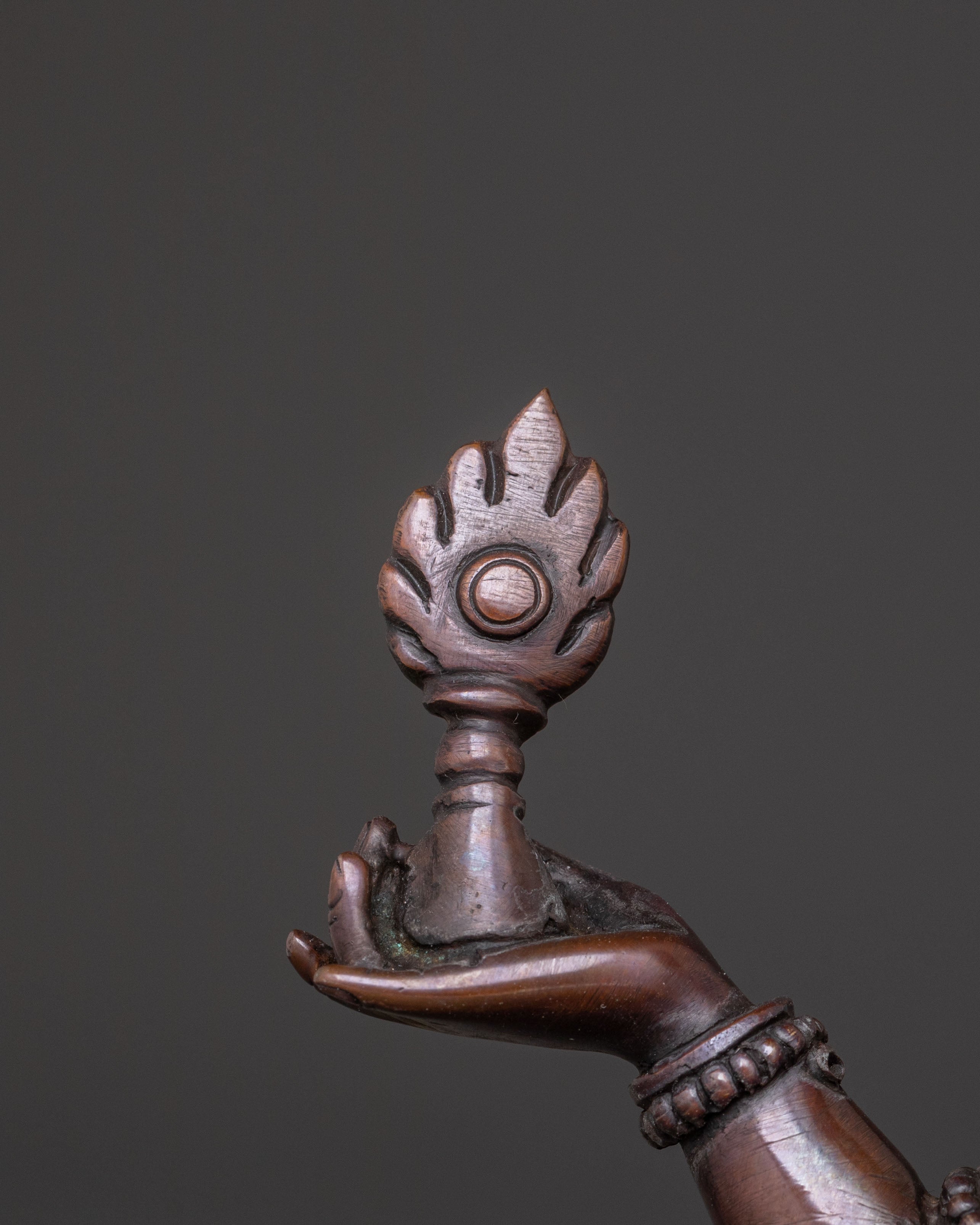 Laxmi Spiritual Goddess Statue - Oxidized Copper