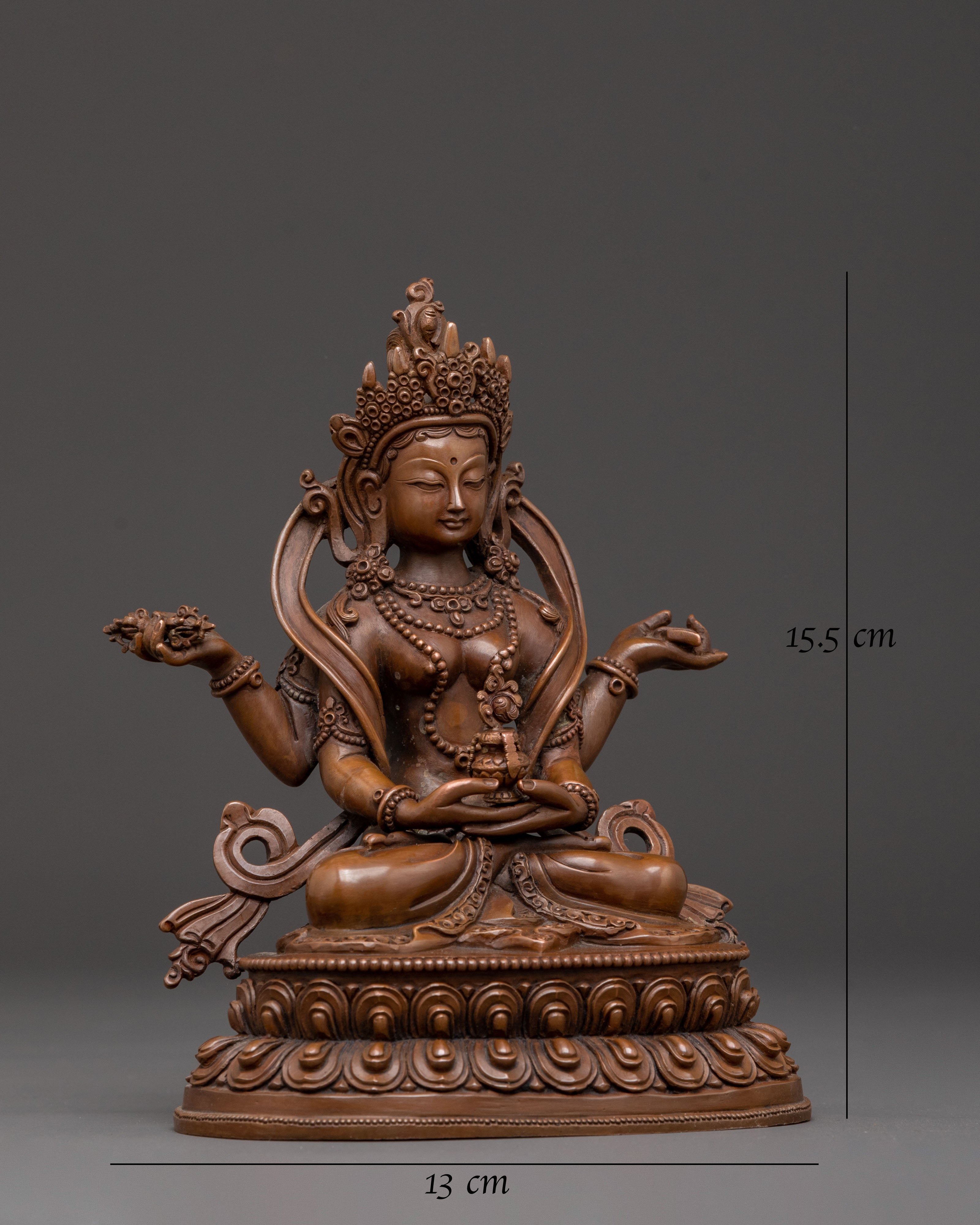 Prajnaparamita Majestic Statue for Altar Decor