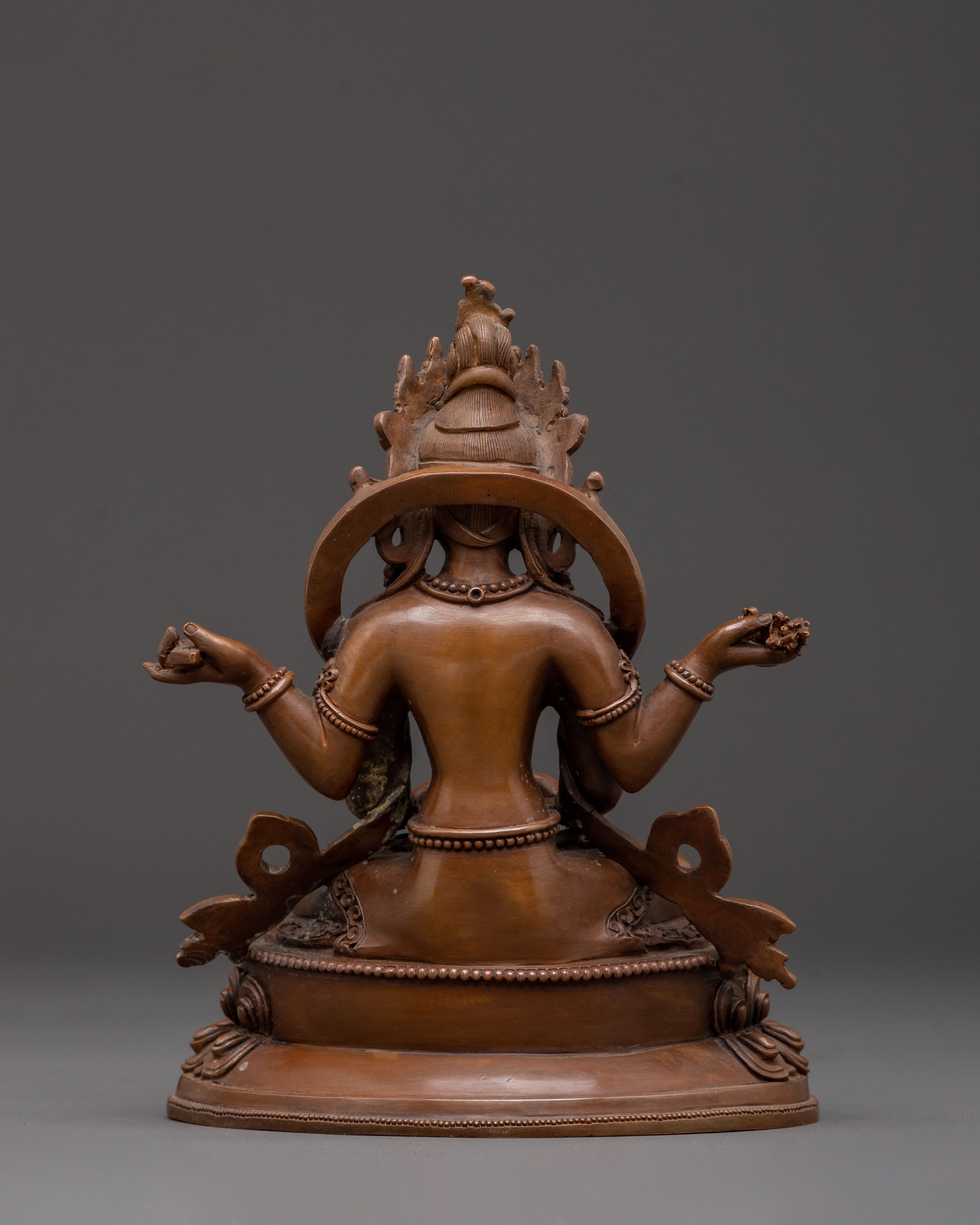Prajnaparamita Majestic Statue for Altar Decor