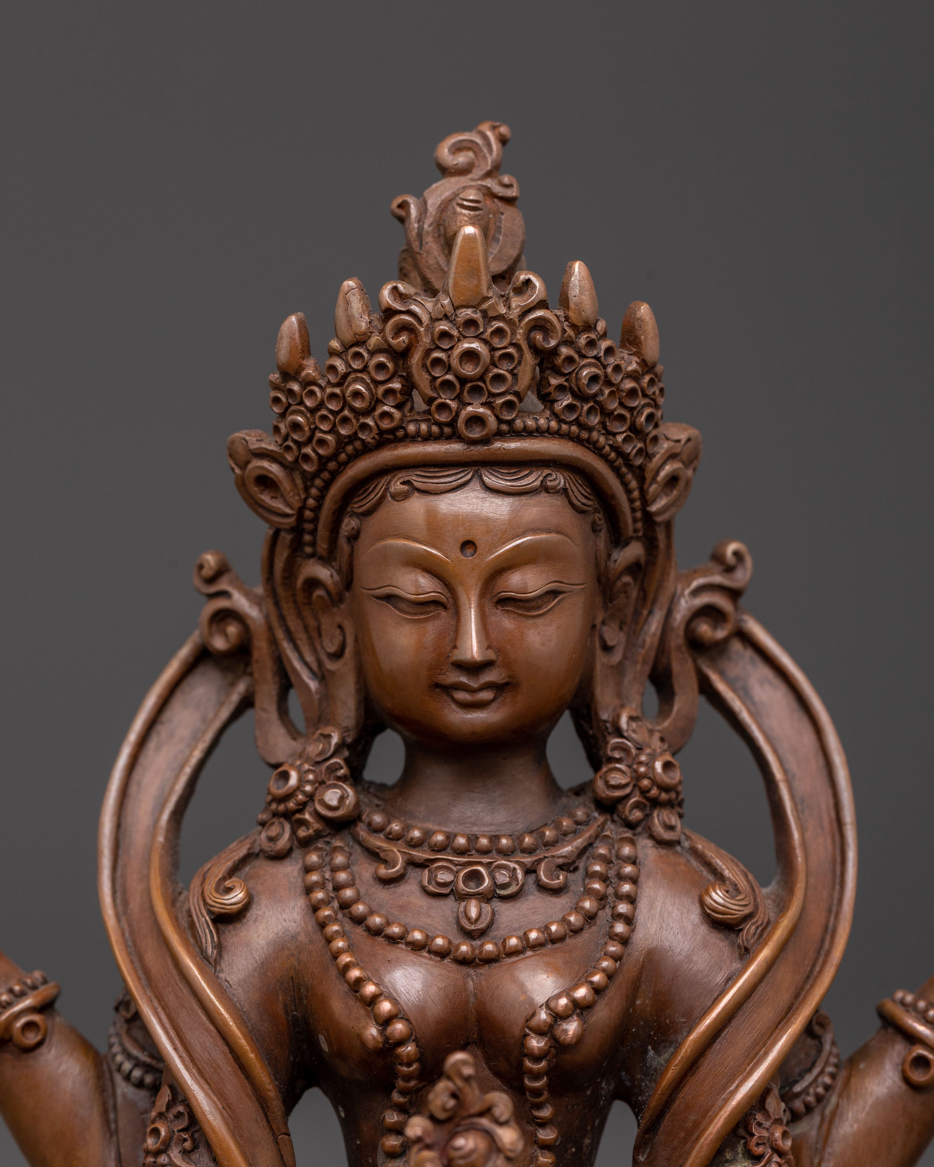 Prajnaparamita Majestic Statue for Altar Decor