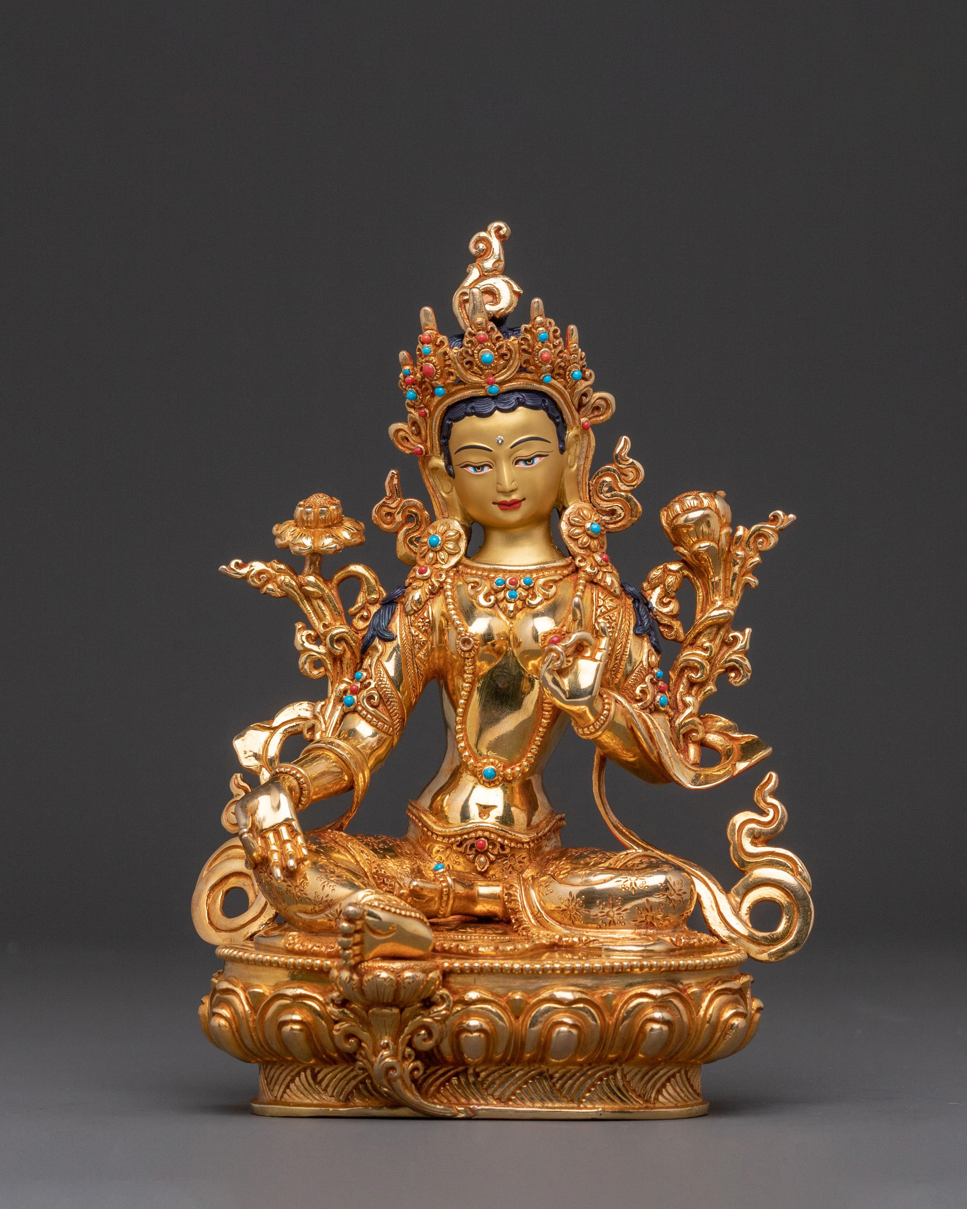 Protector Green Tara Statue of Compassion