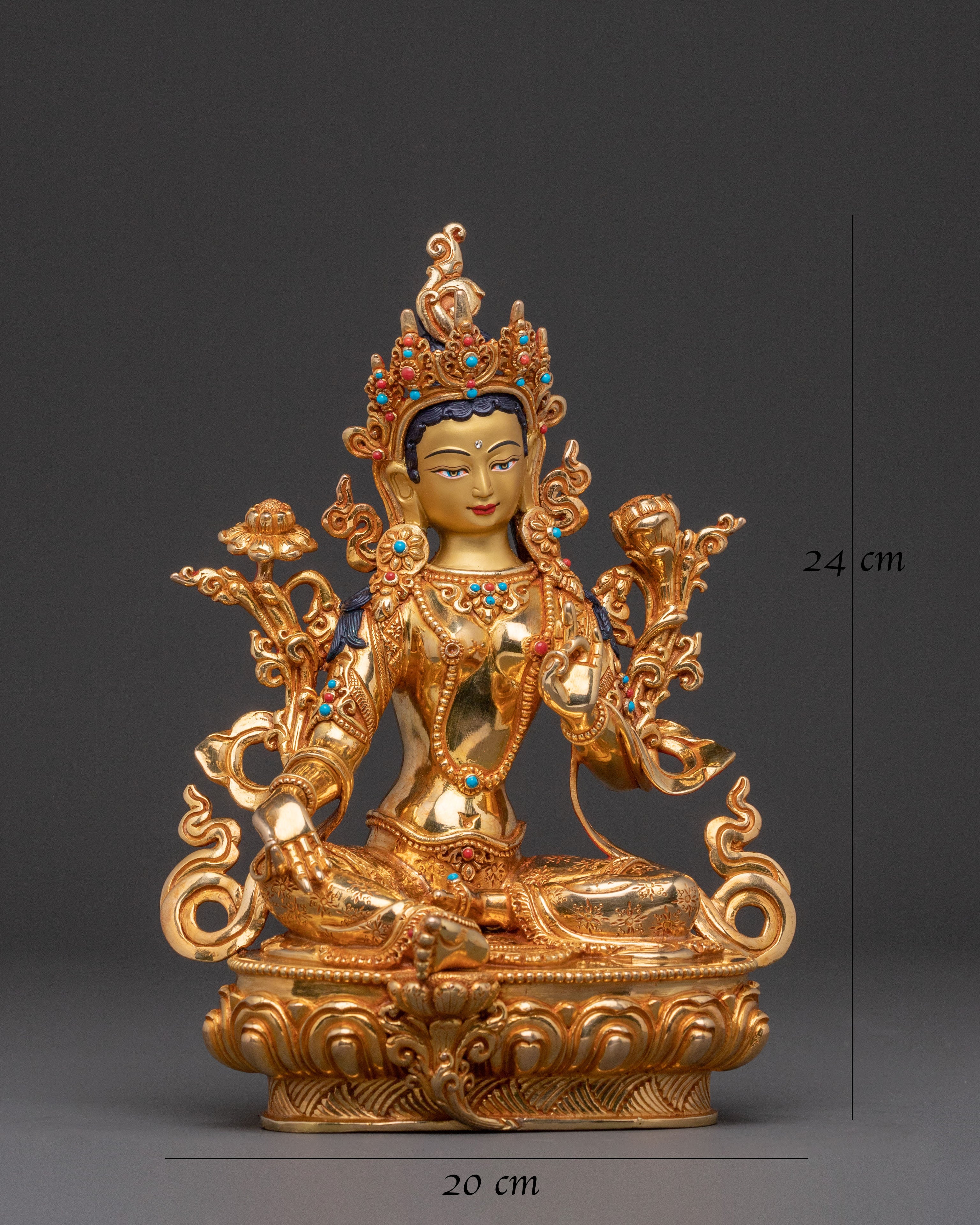 Protector Green Tara Statue of Compassion