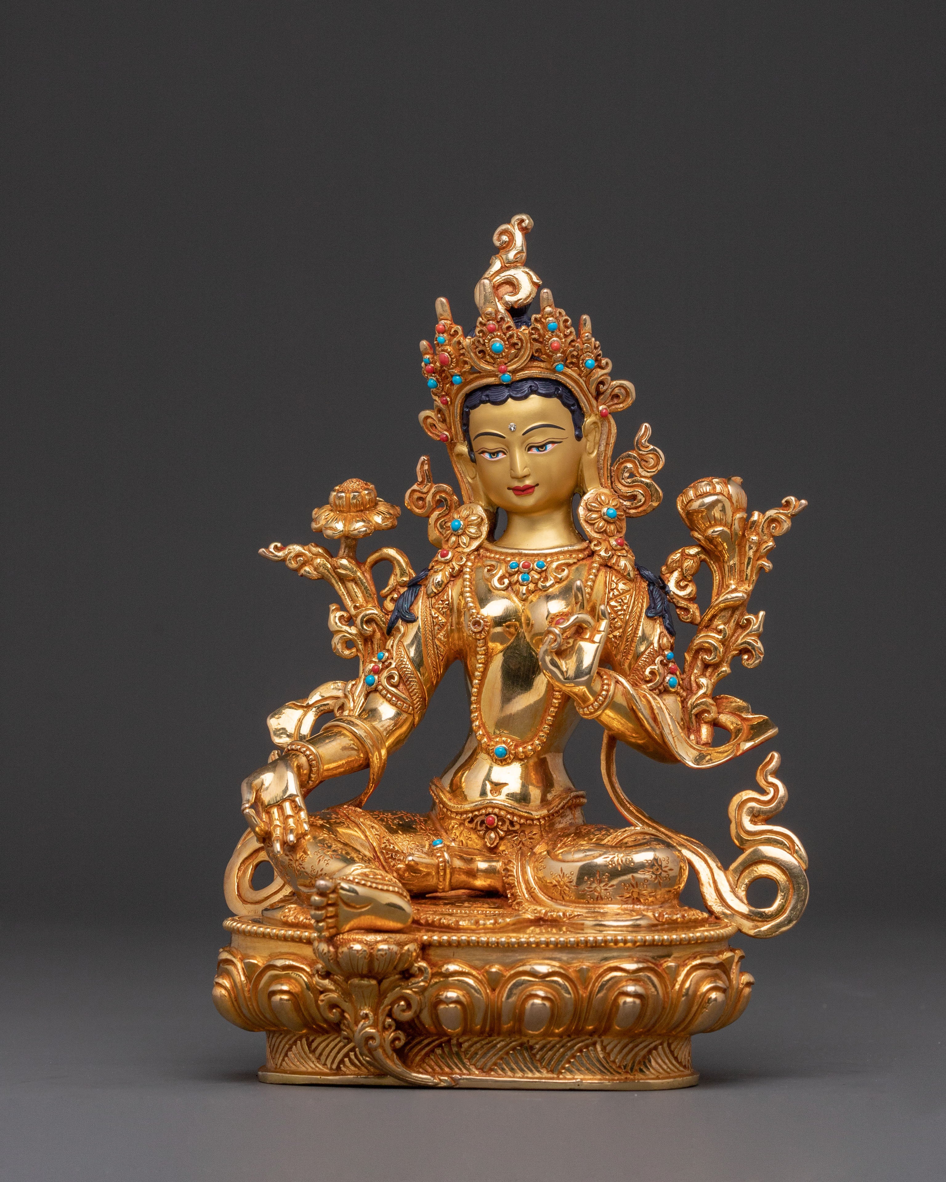 Protector Green Tara Statue of Compassion