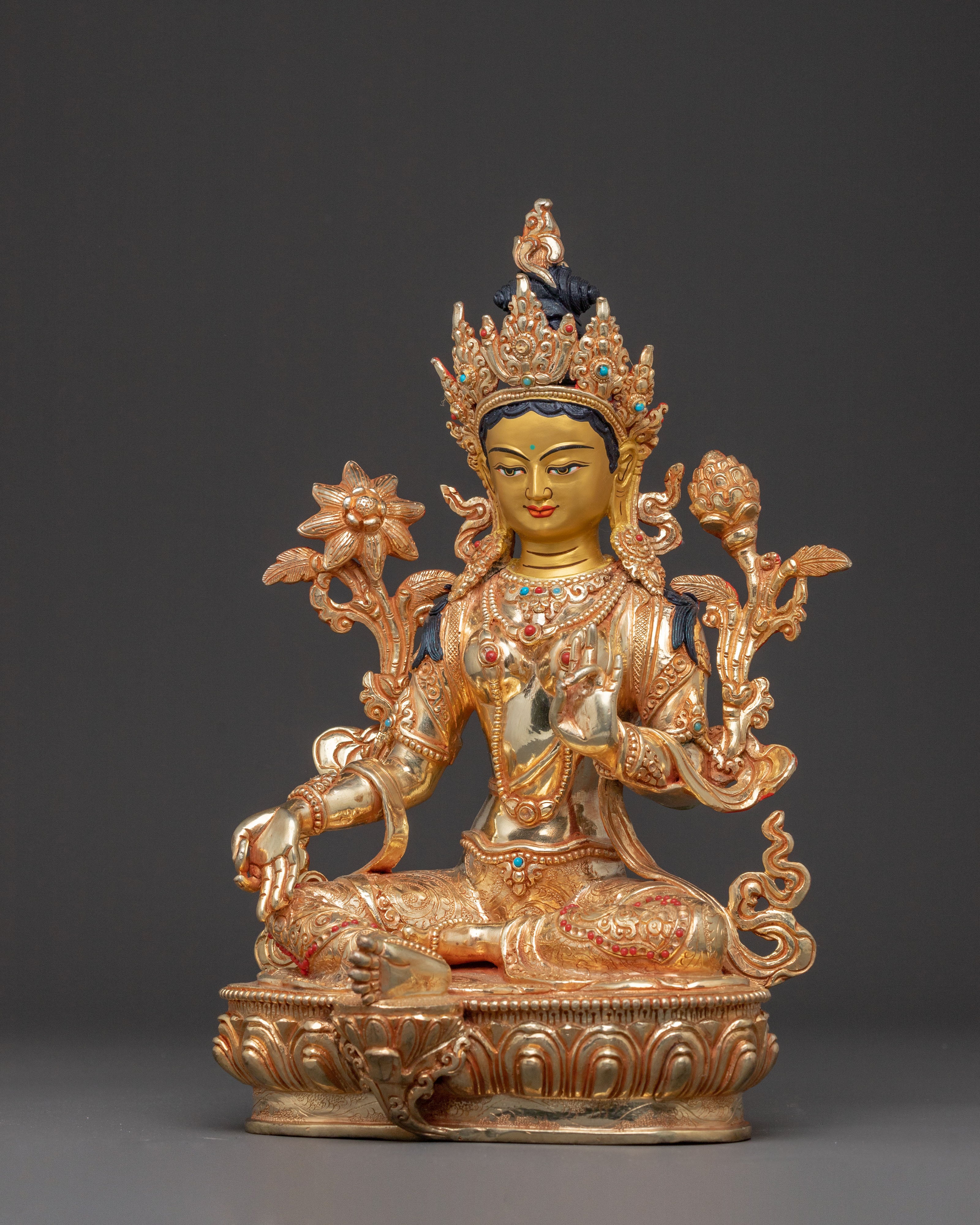 Liberator Green Tara Statue | Spiritual Figure