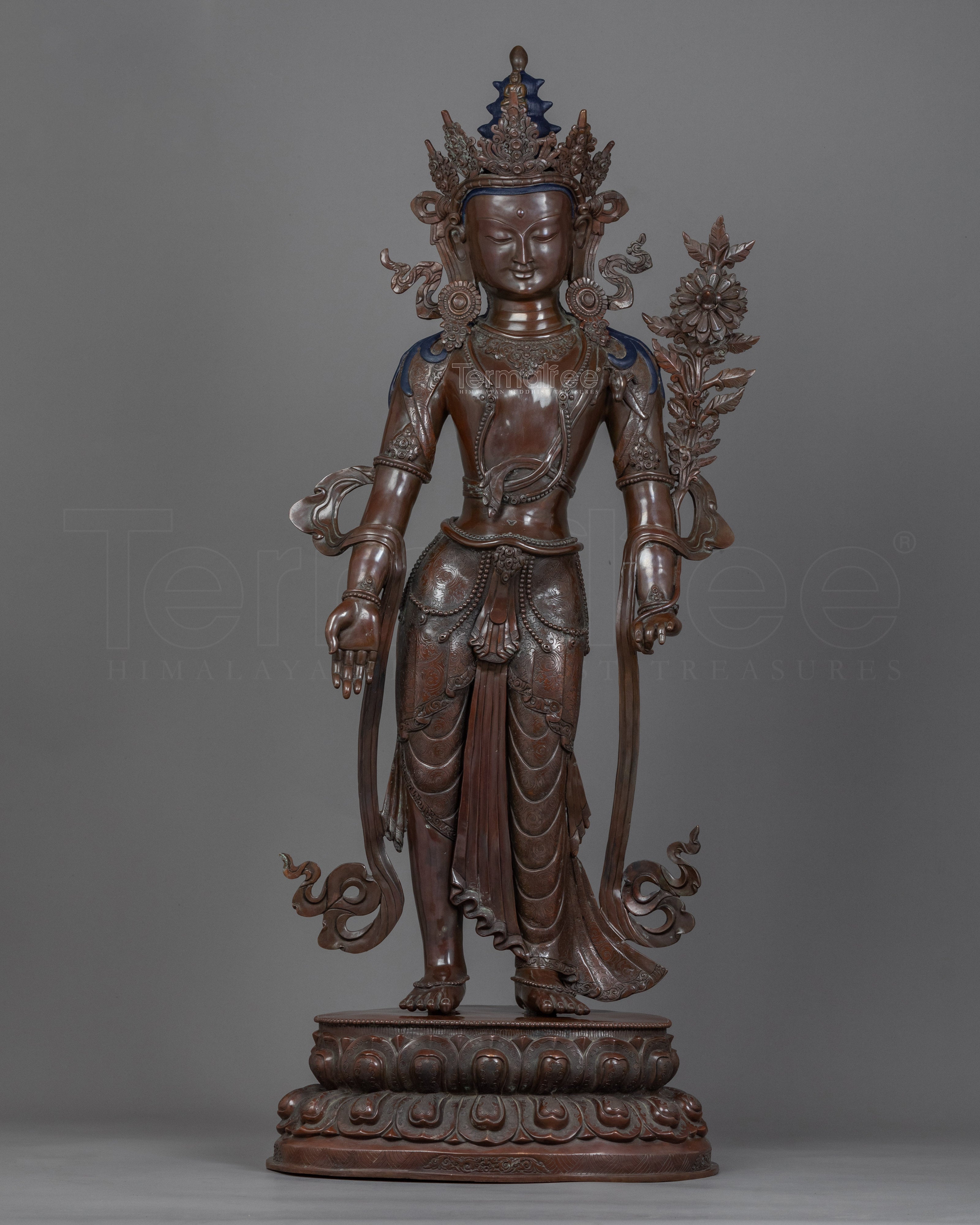 Himalayan Artwork For Chenrezig Mantra Benefits | Tibetan Buddha Sculpture For Mindfulness