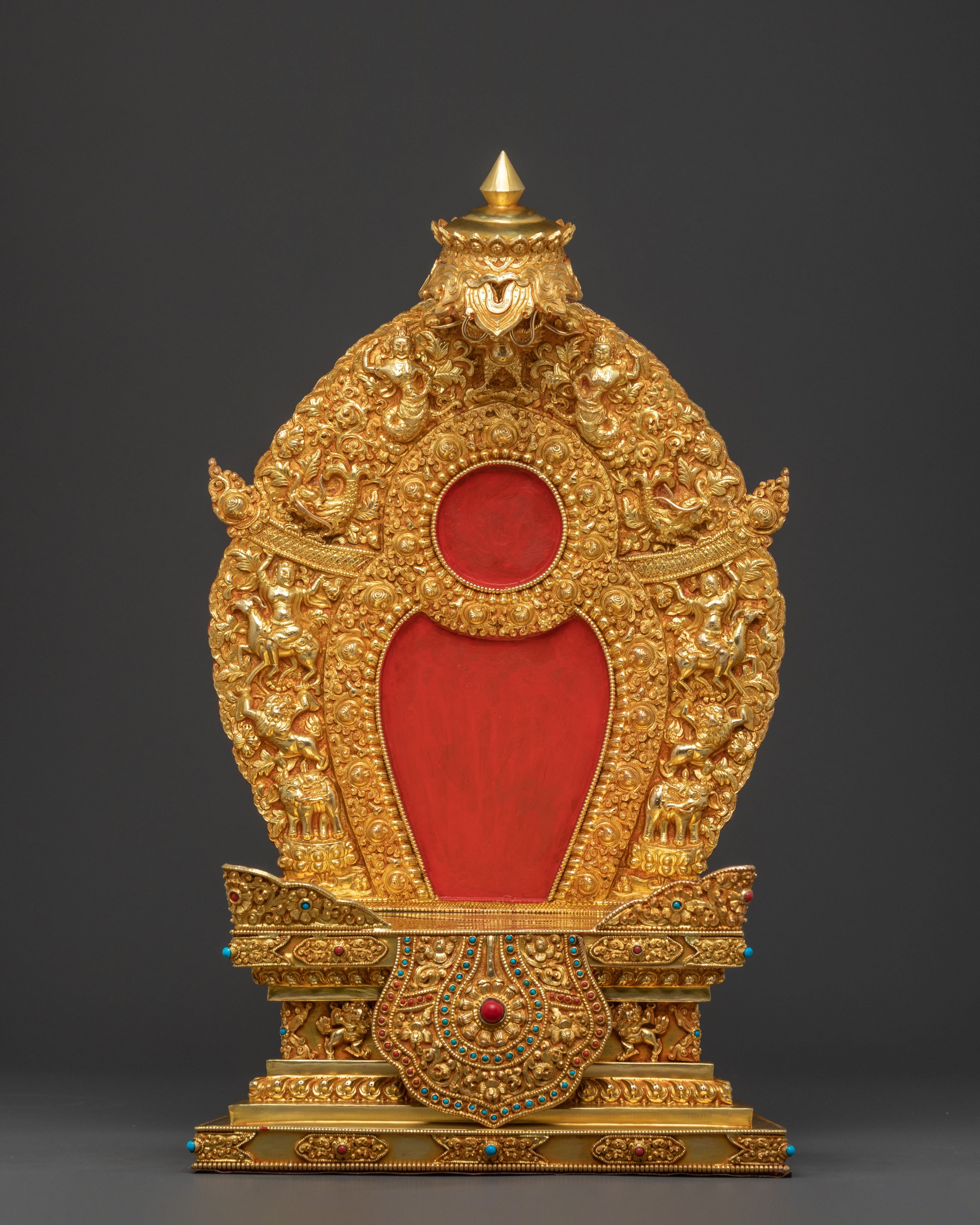 Green Tara Statue  On Throne | Sacred Altar Decor