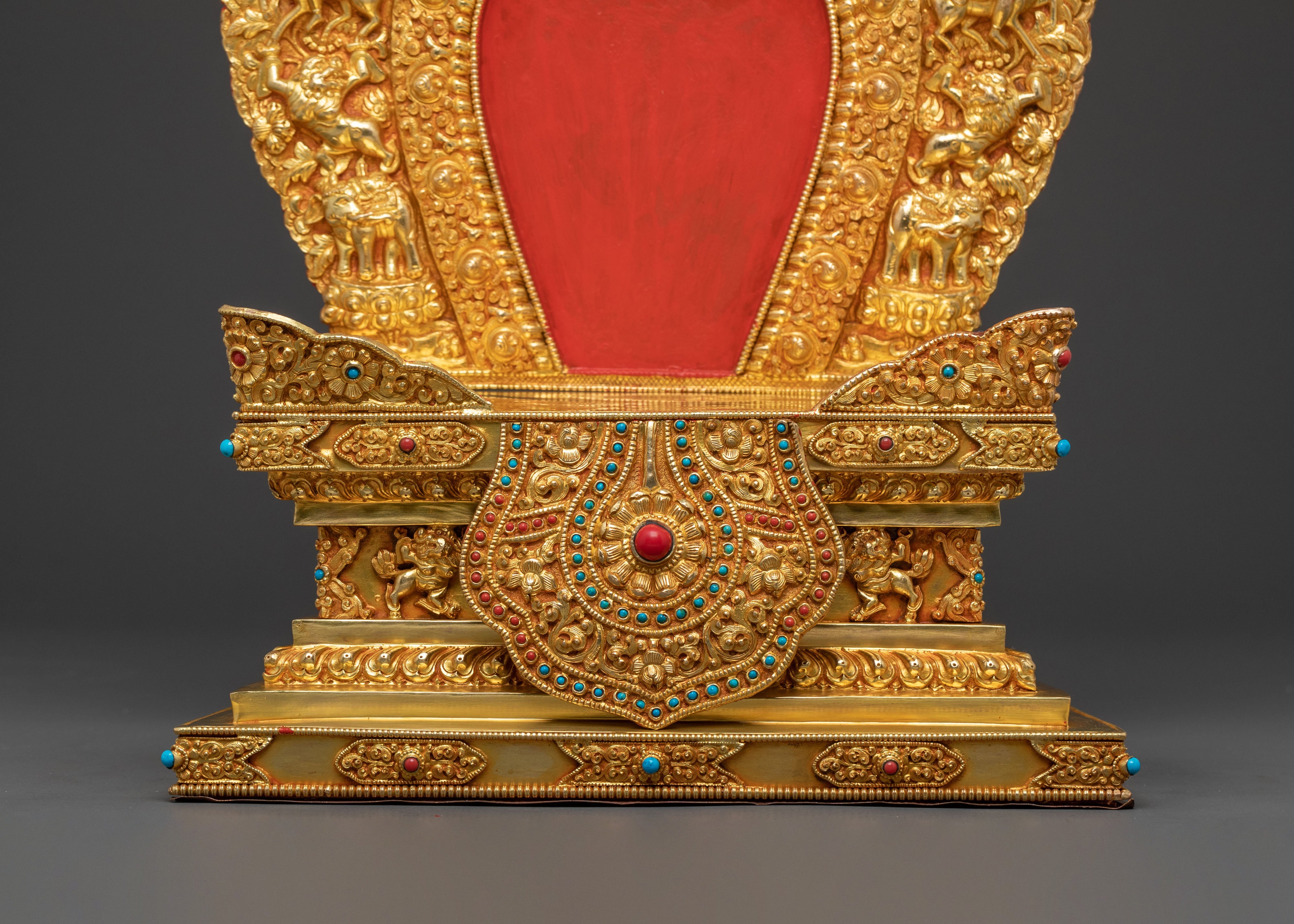 Green Tara Statue  On Throne | Sacred Altar Decor