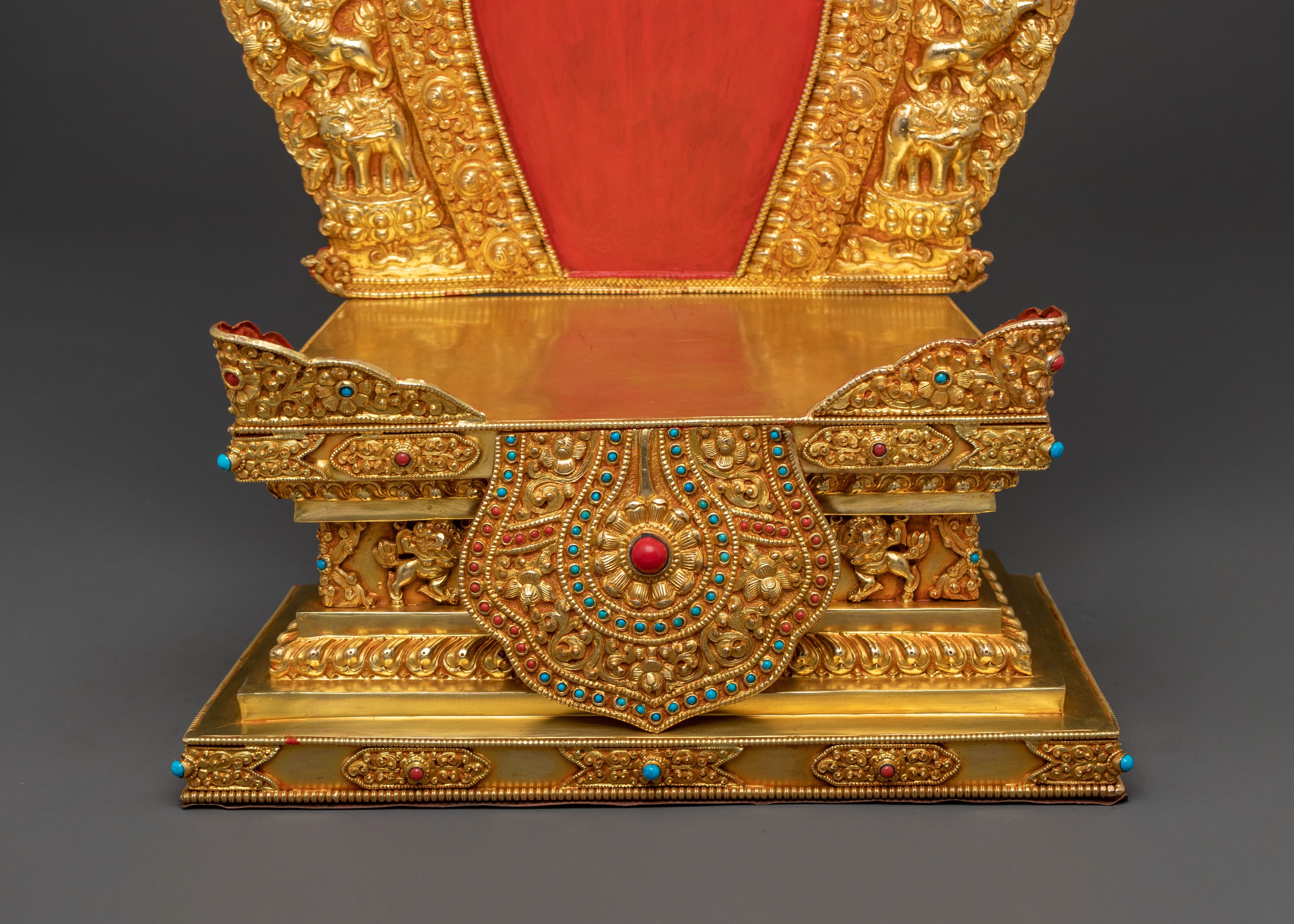 Green Tara Statue  On Throne | Sacred Altar Decor