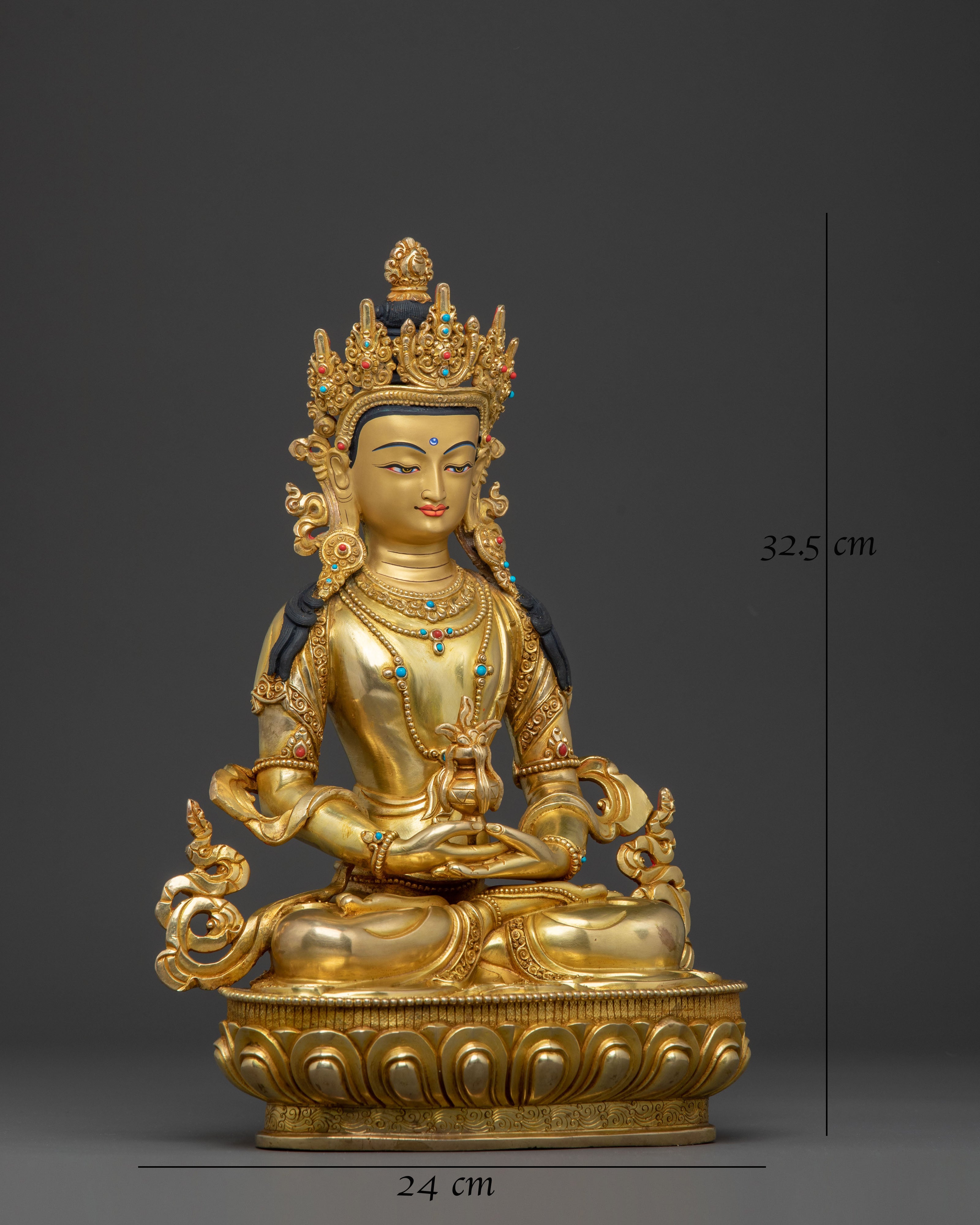 Radiant Amitayus Spiritual Statue | Longevity Icon