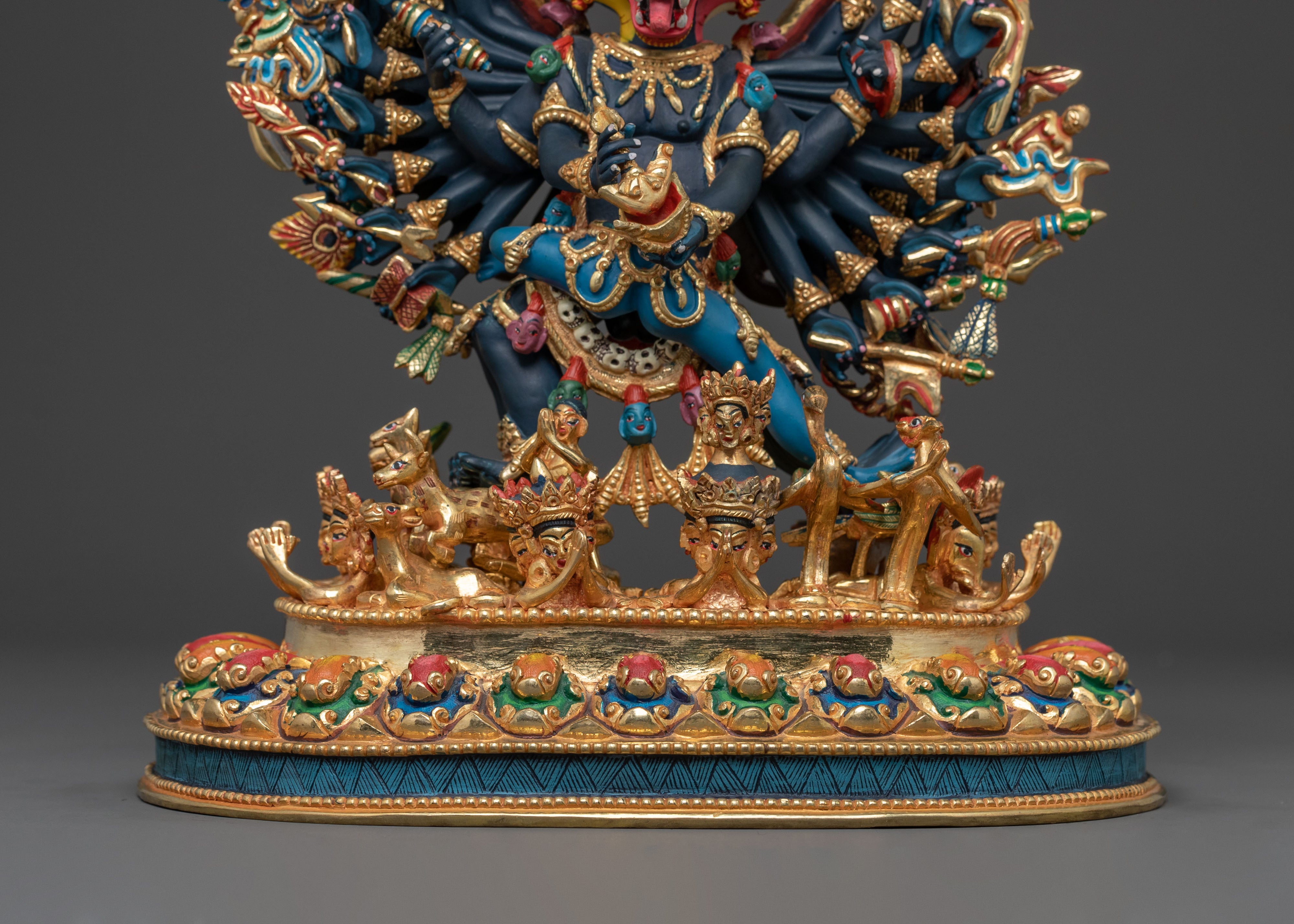 Yamantaka Sacred Statue for Altar Home Decor
