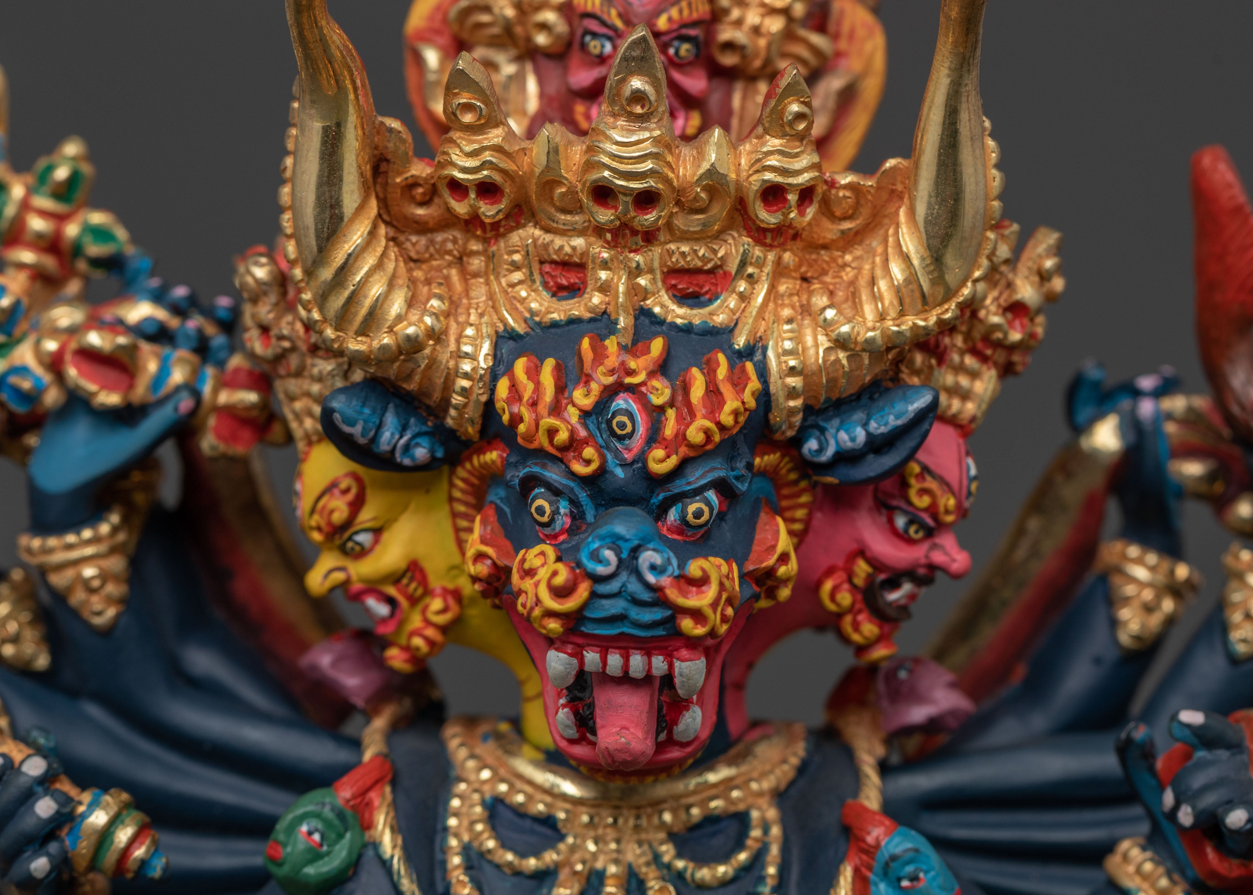 Yamantaka Sacred Statue for Altar Home Decor