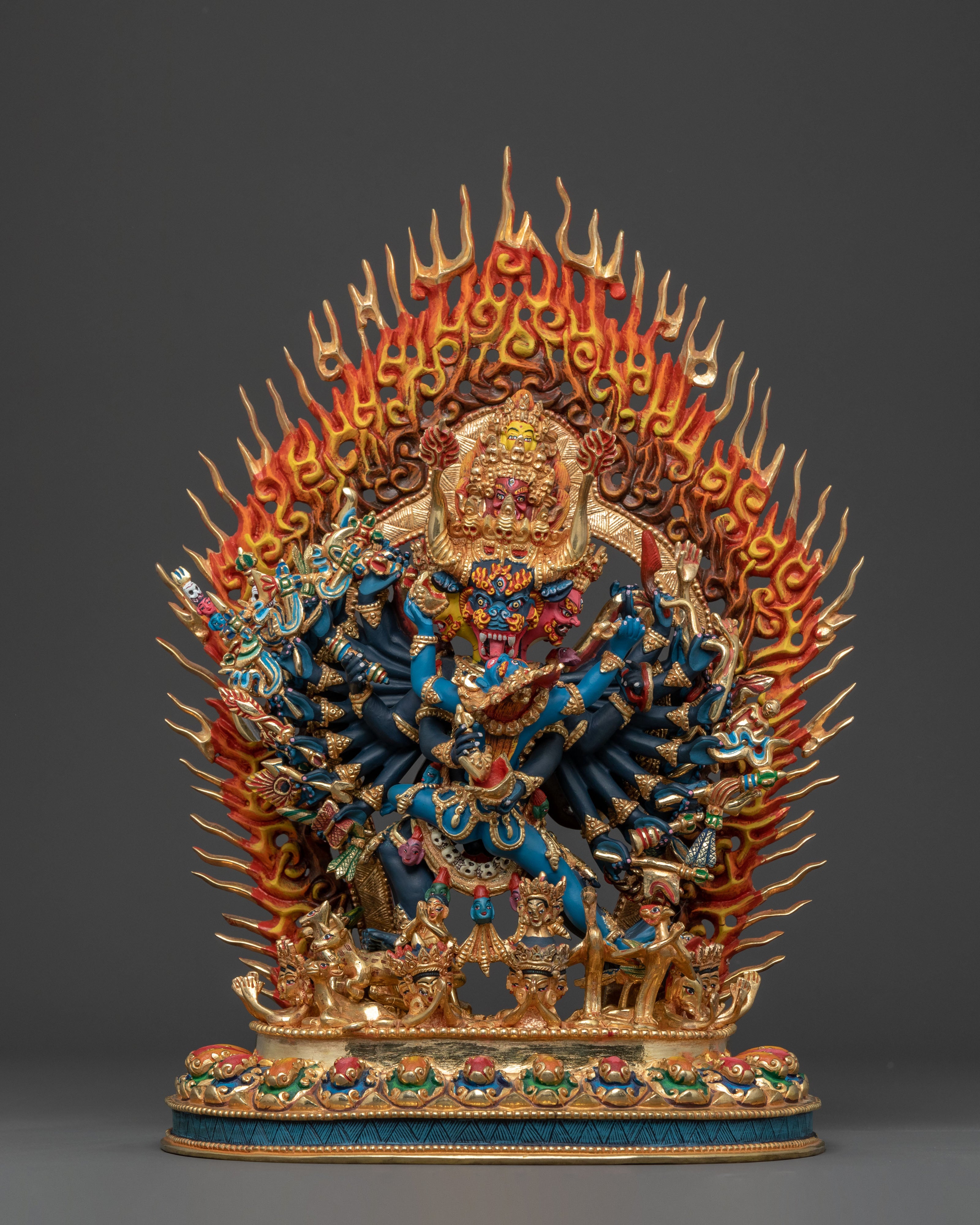 Yamantaka Sacred Statue for Altar Home Decor