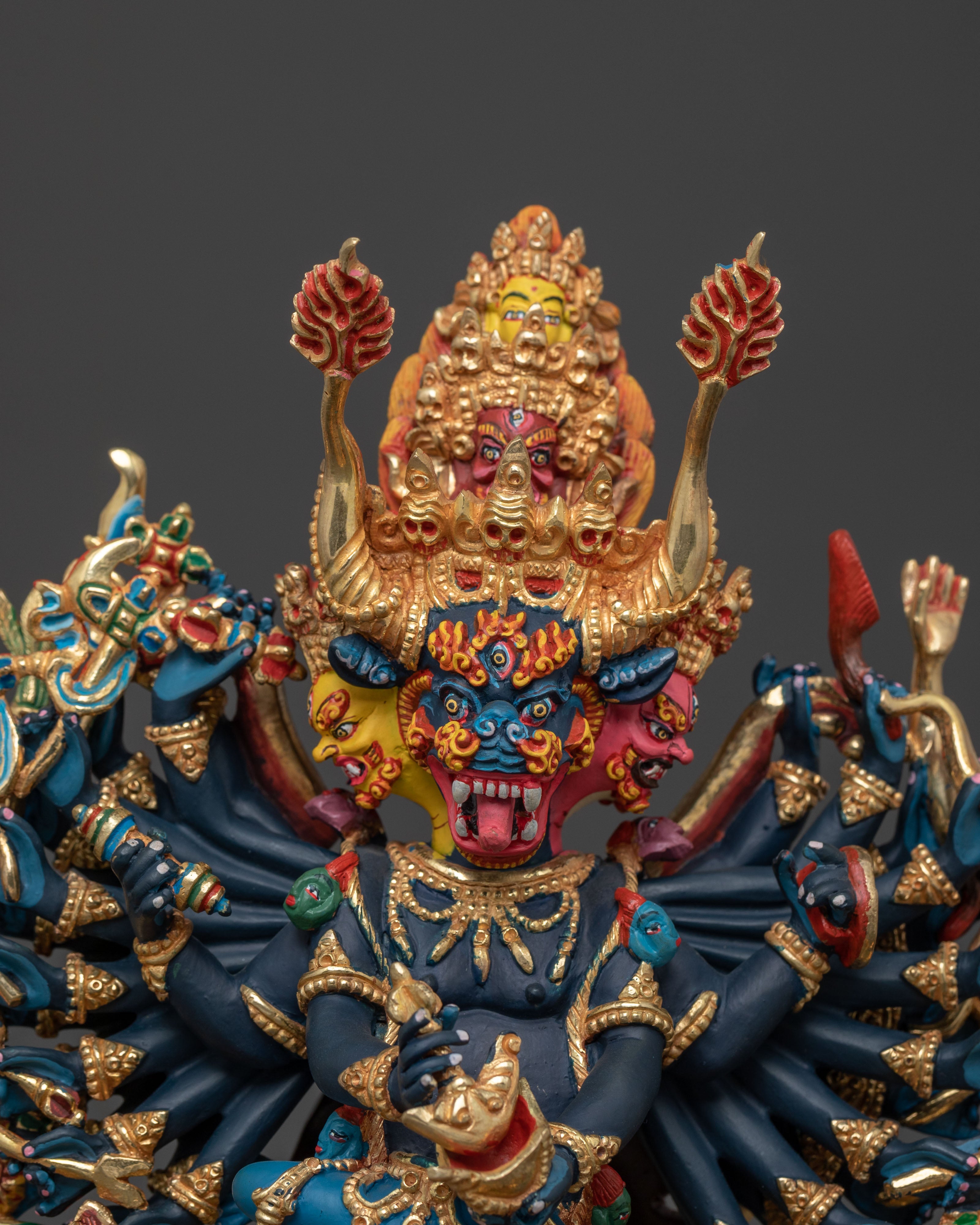 Yamantaka Sacred Statue for Altar Home Decor