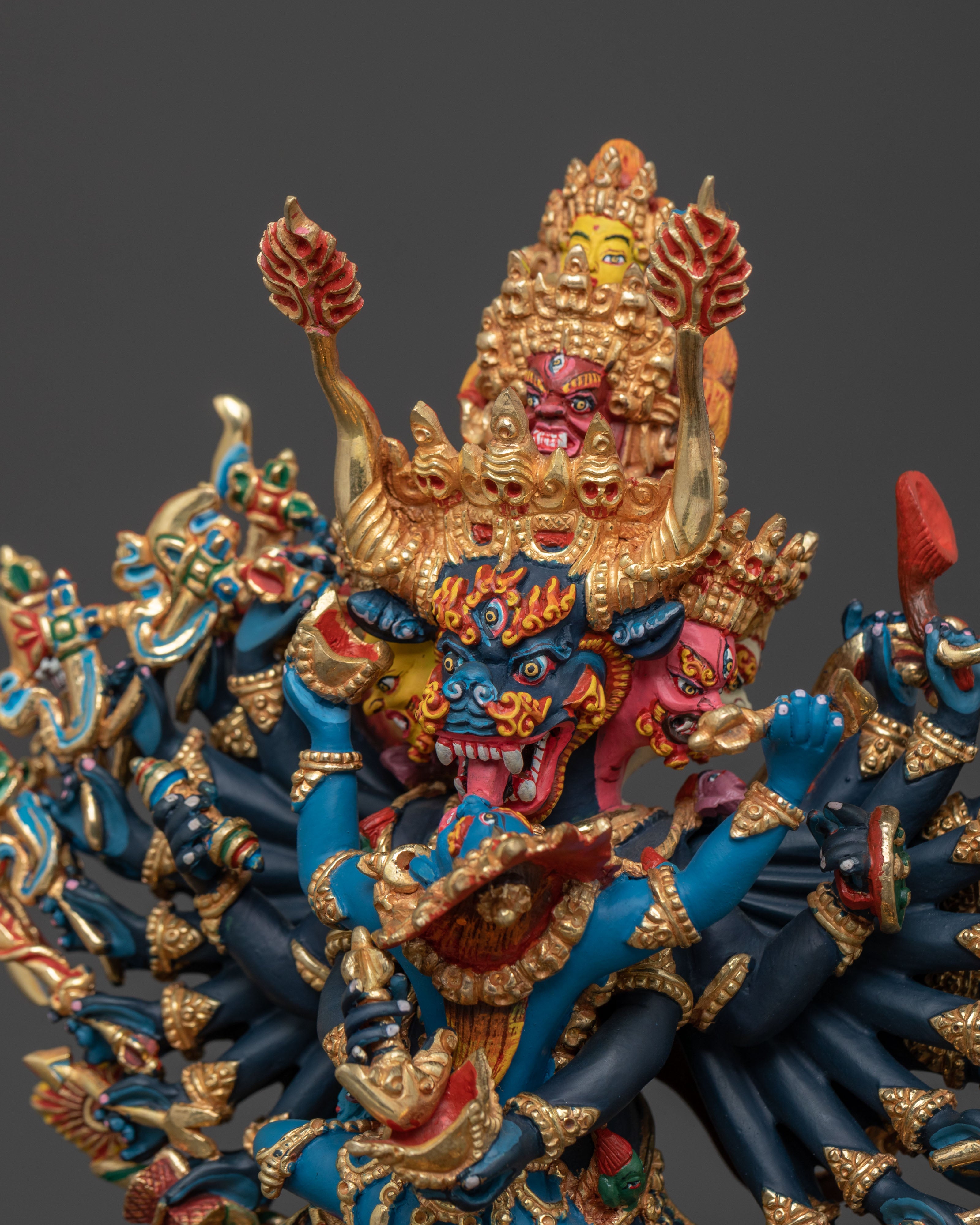 Yamantaka Sacred Statue for Altar Home Decor