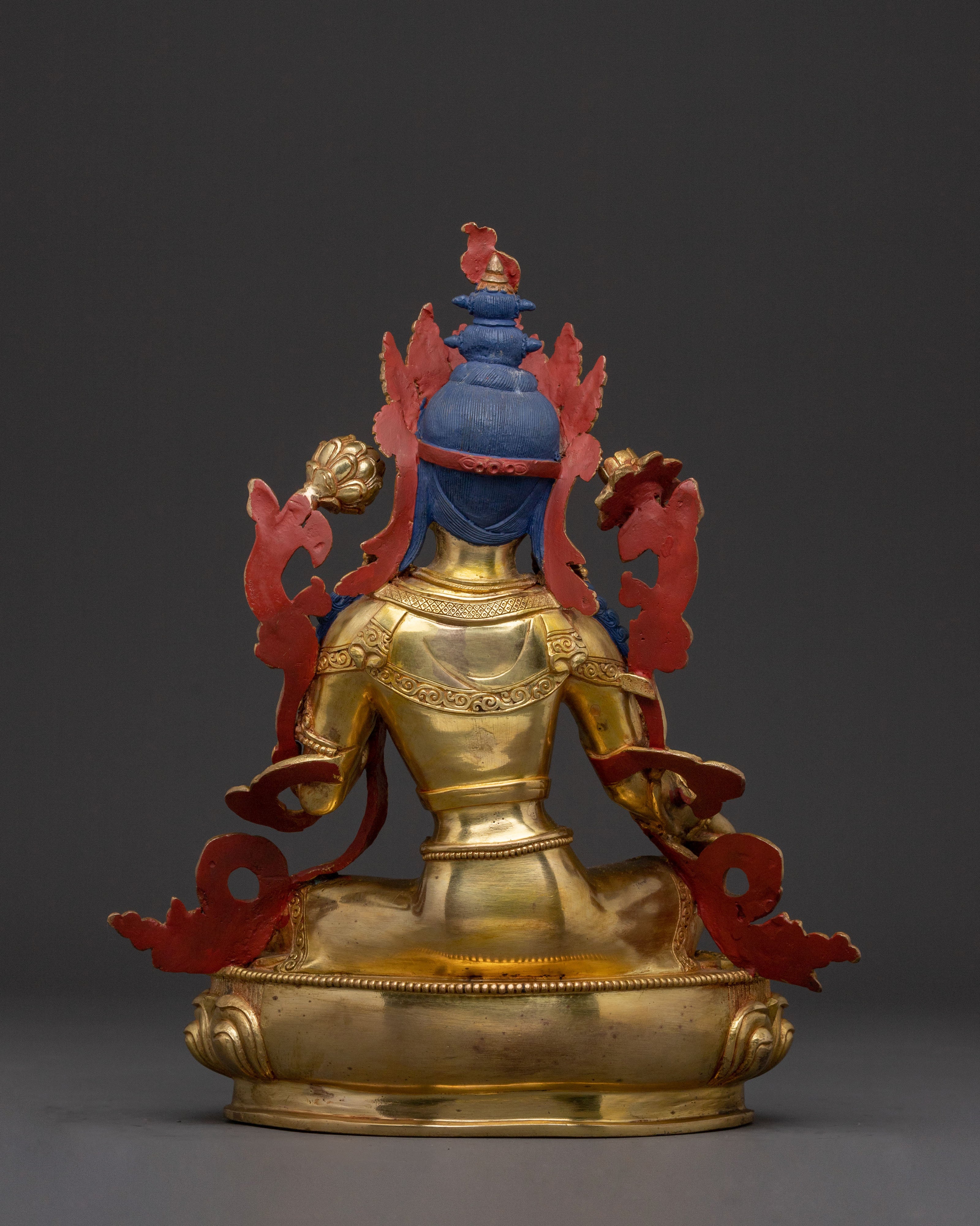 Green Tara Statue | Handcrafted 24K Gold Gilded