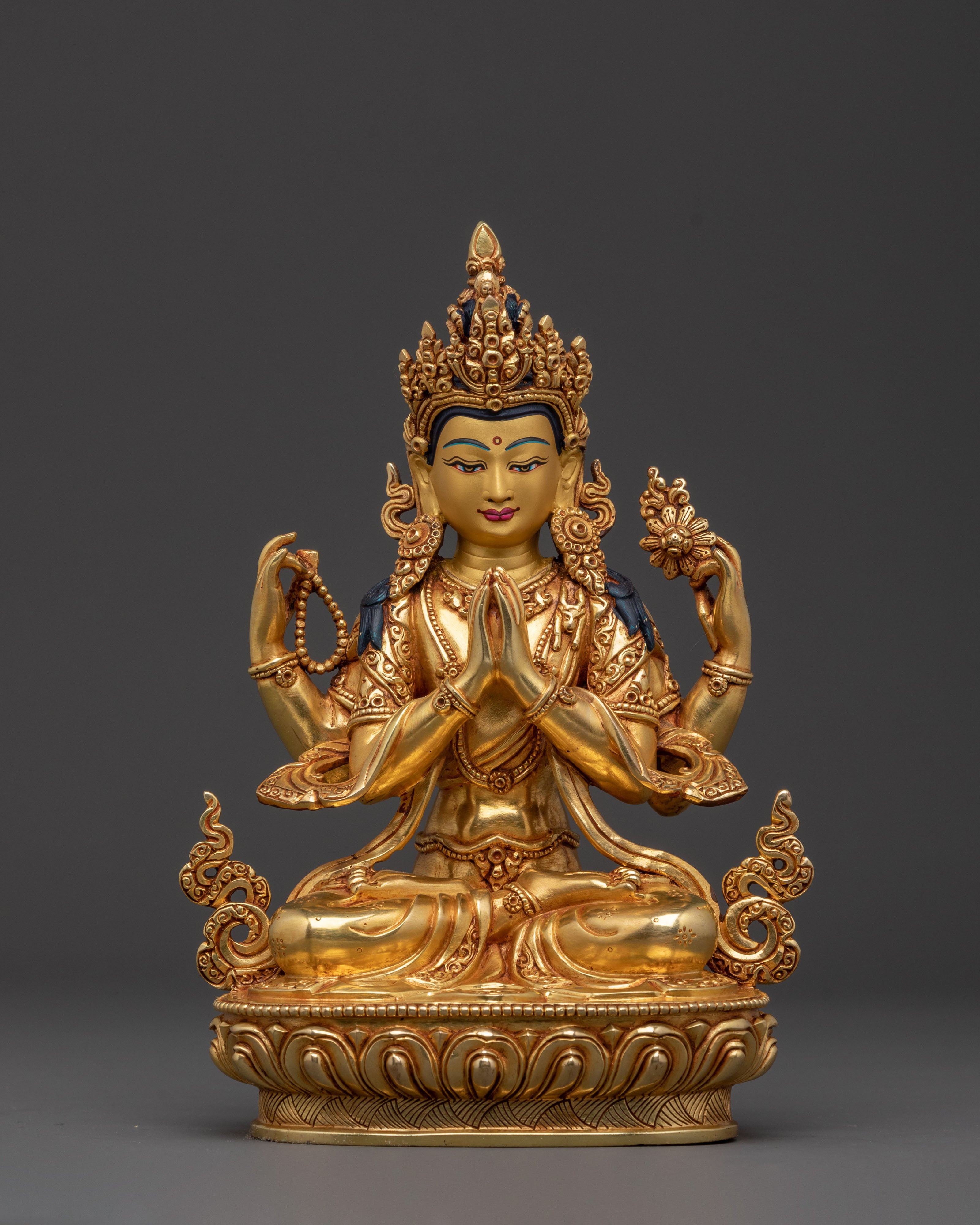 Handcrafted Six Bodhisattvas Statue | Spiritual Decor