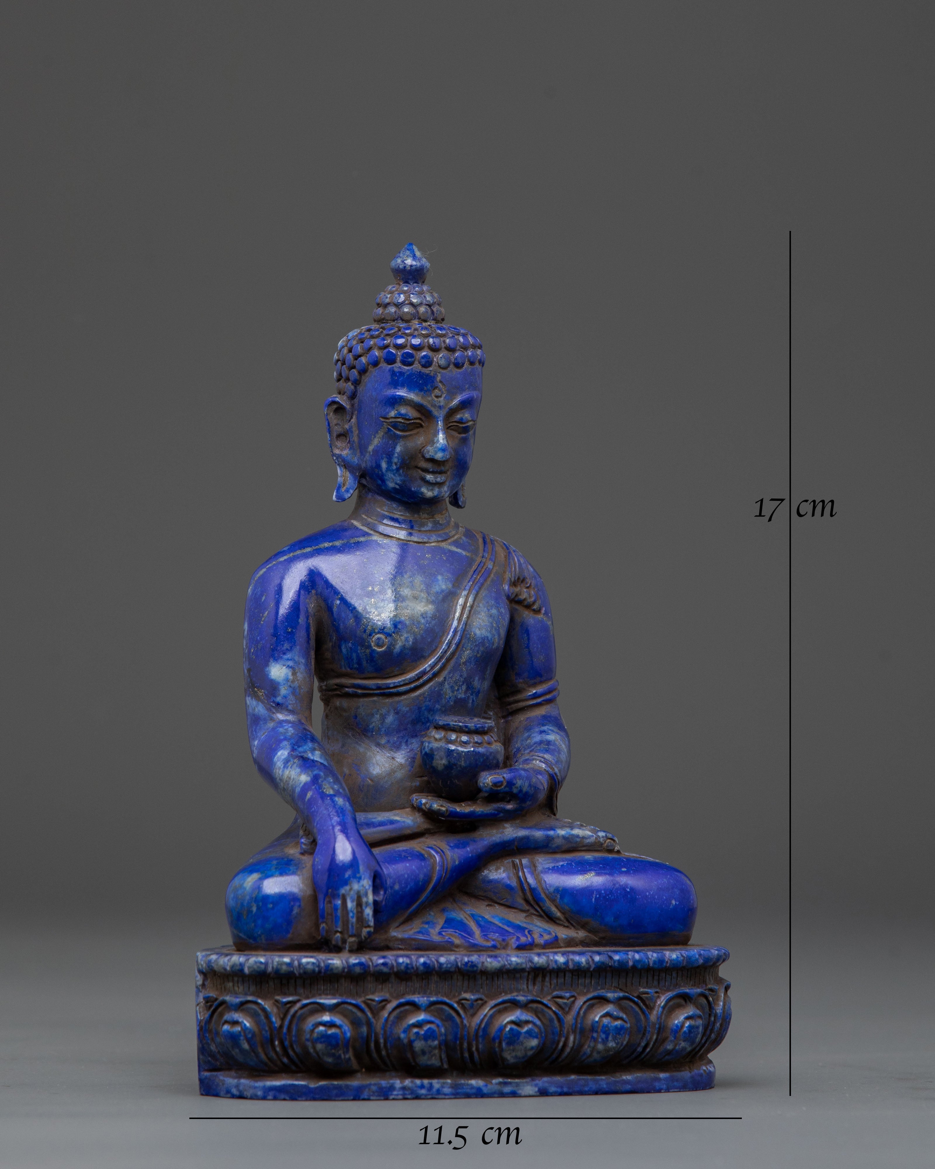 Shakyamuni Buddha Lapis Lazuli Statue: Founder of Buddhism