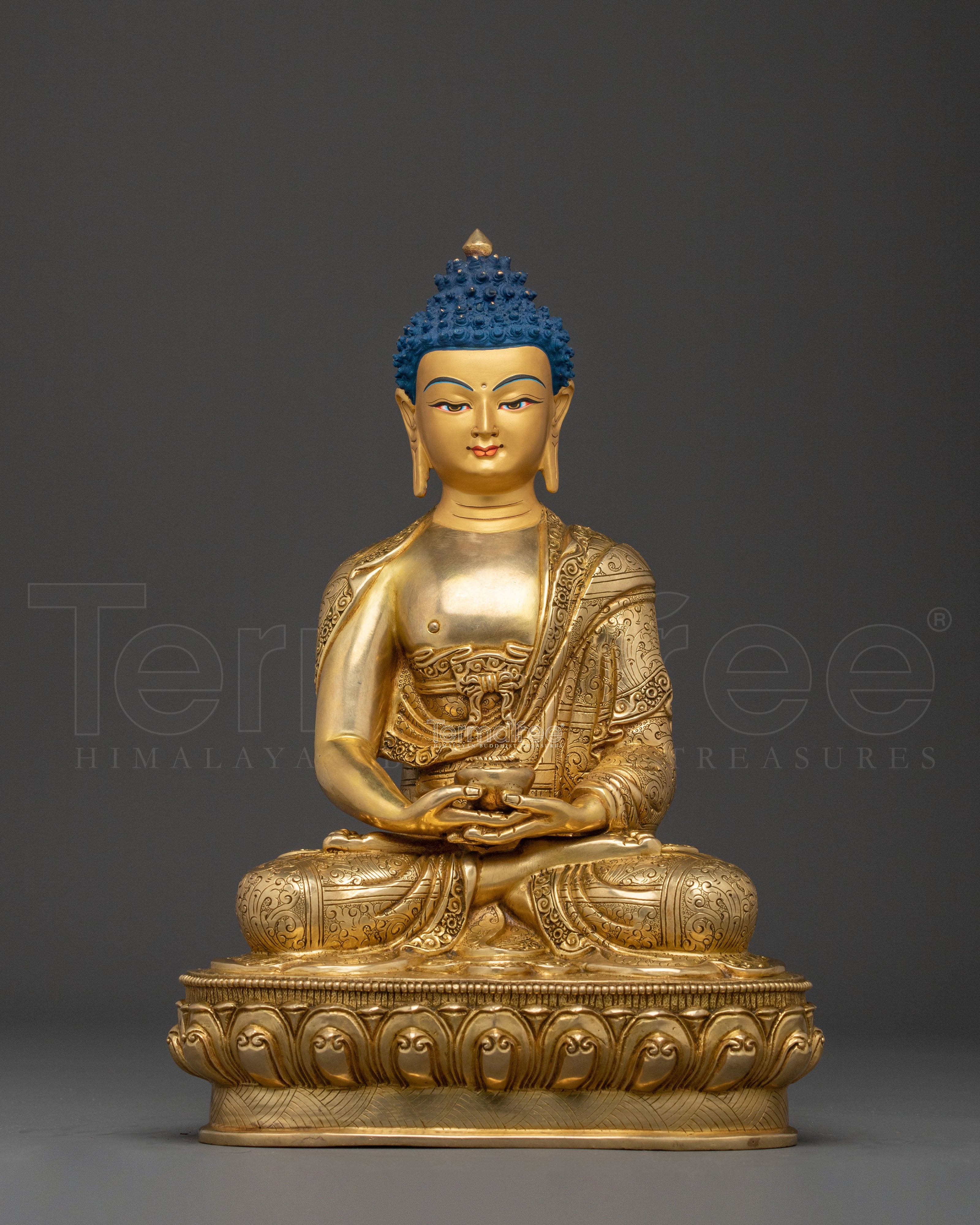 Pure Land Buddha Amitabha Sculpture:  Buddha of Infinite Light