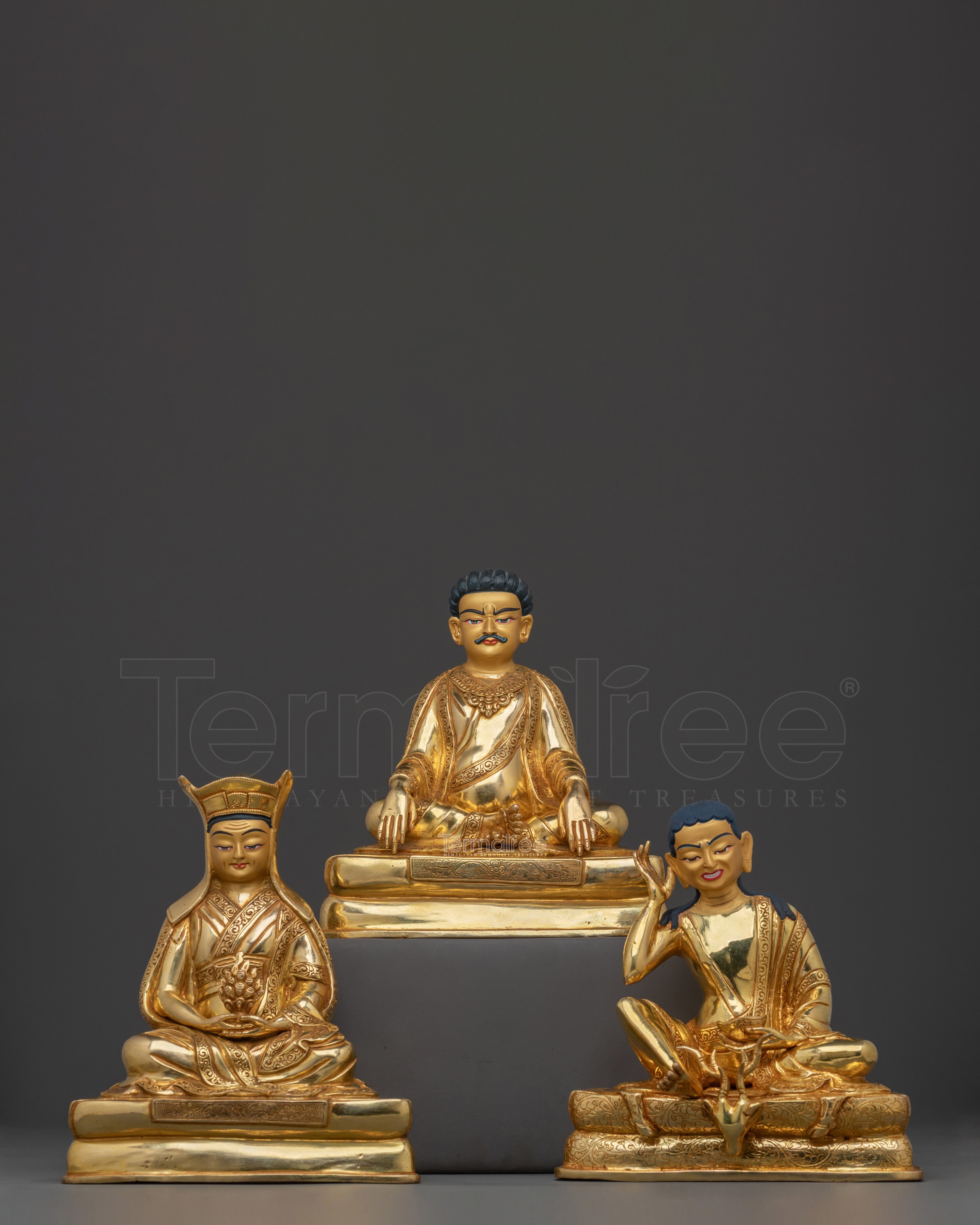 Kagyu Masters Set Wisdom Figures: Tibetan Buddhist Lineage Gurus