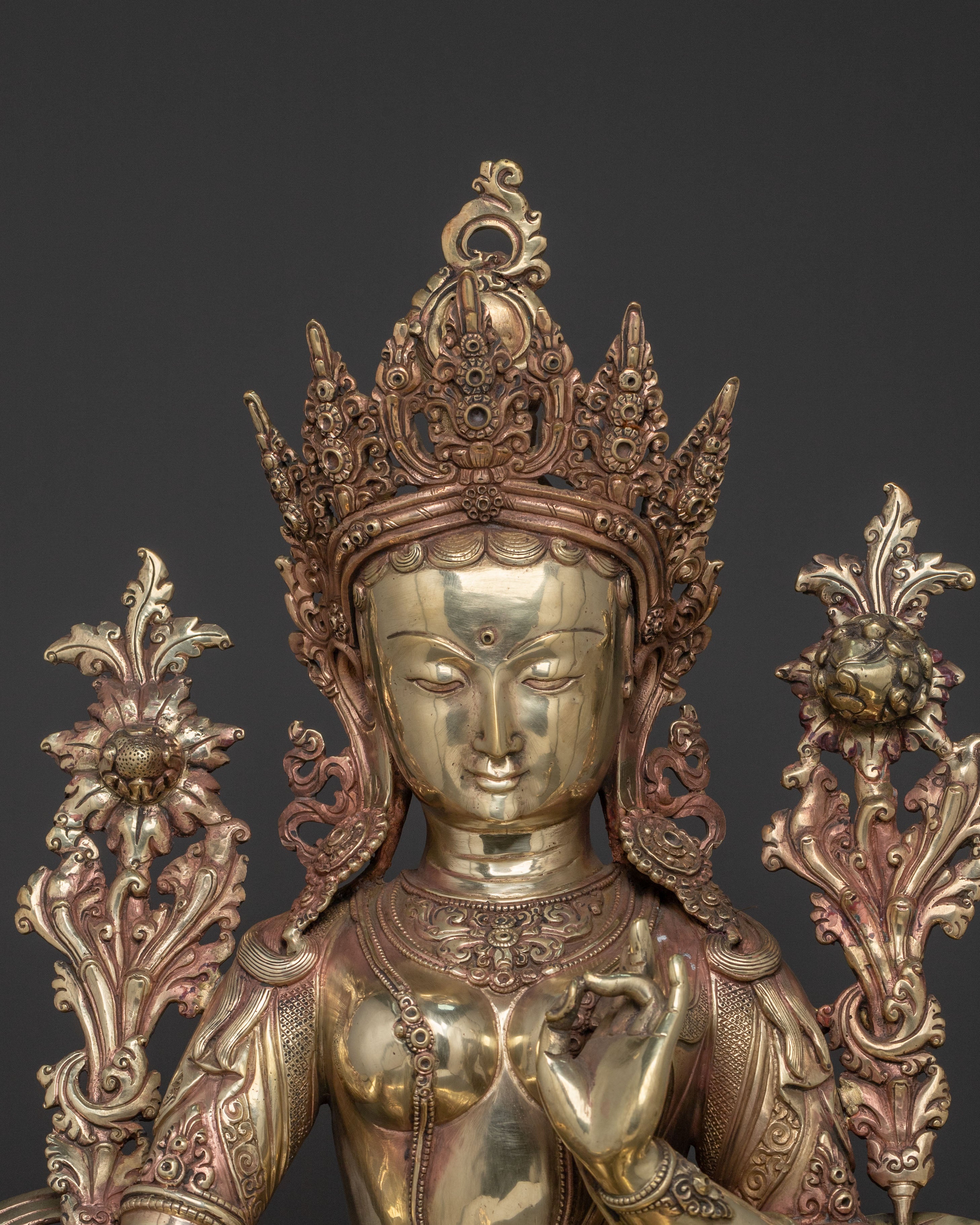 Green Tara Brass Statue