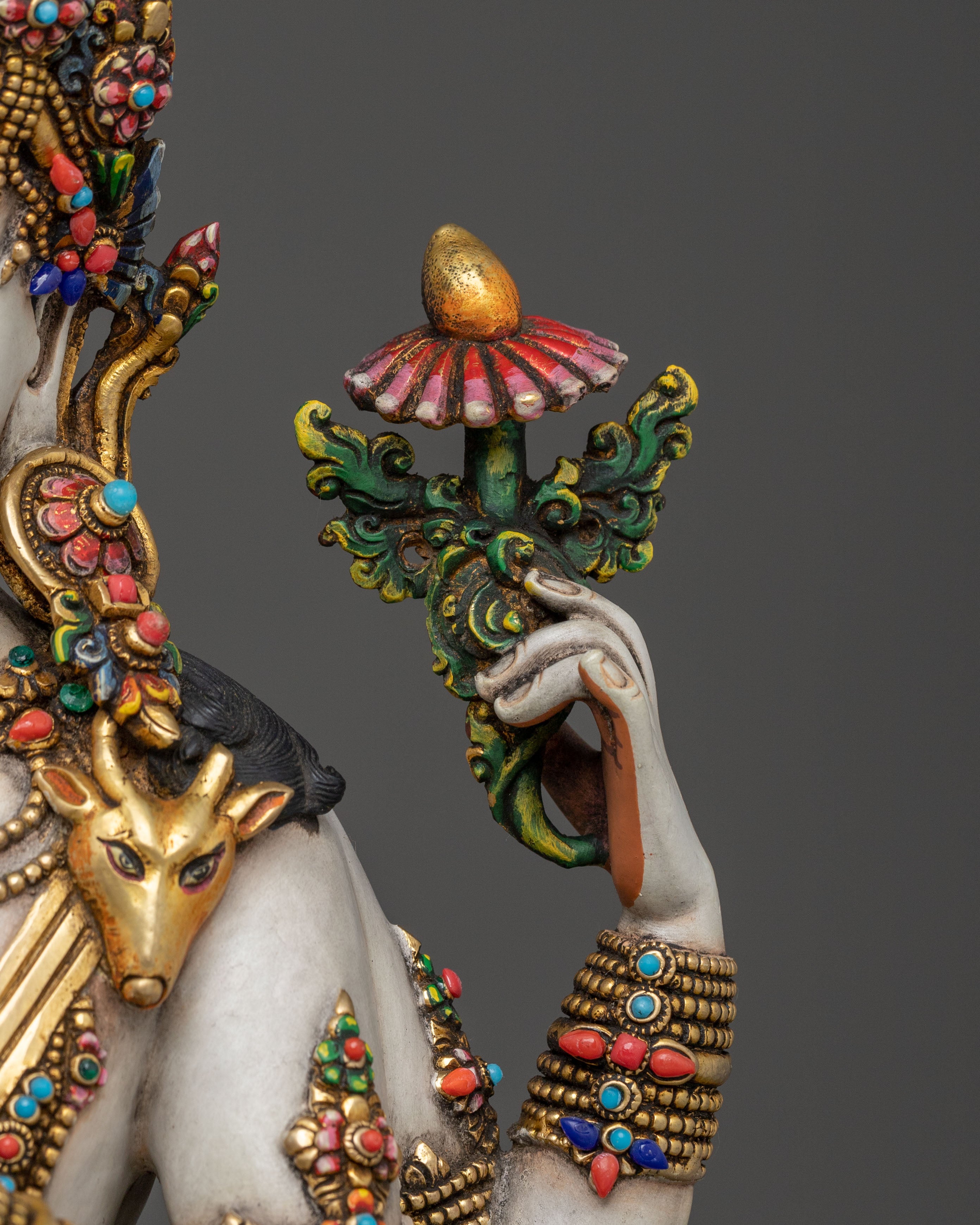 Handcrafted Five Bodhisattva Sacred Statue Set