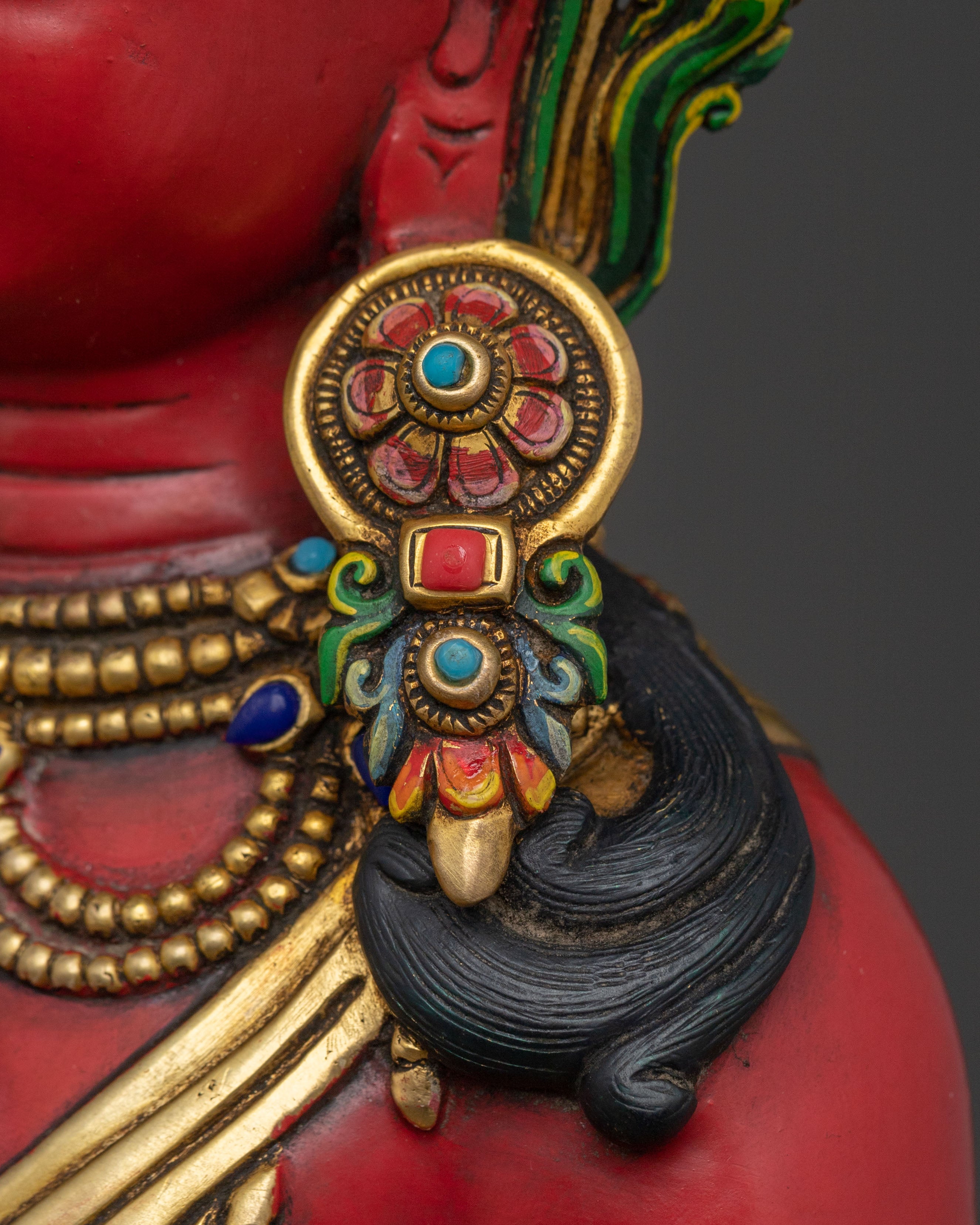 Handcrafted Five Bodhisattva Sacred Statue Set