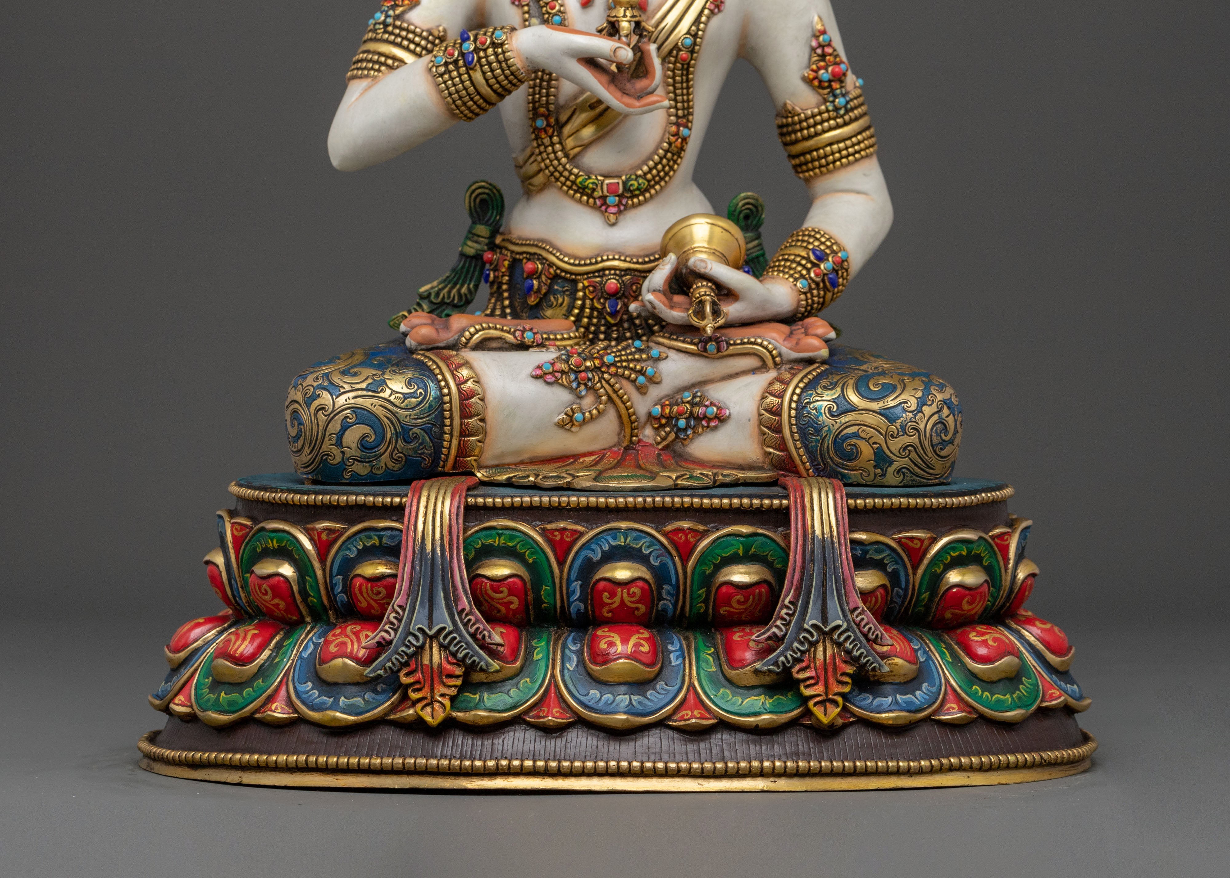 Handcrafted Five Bodhisattva Sacred Statue Set