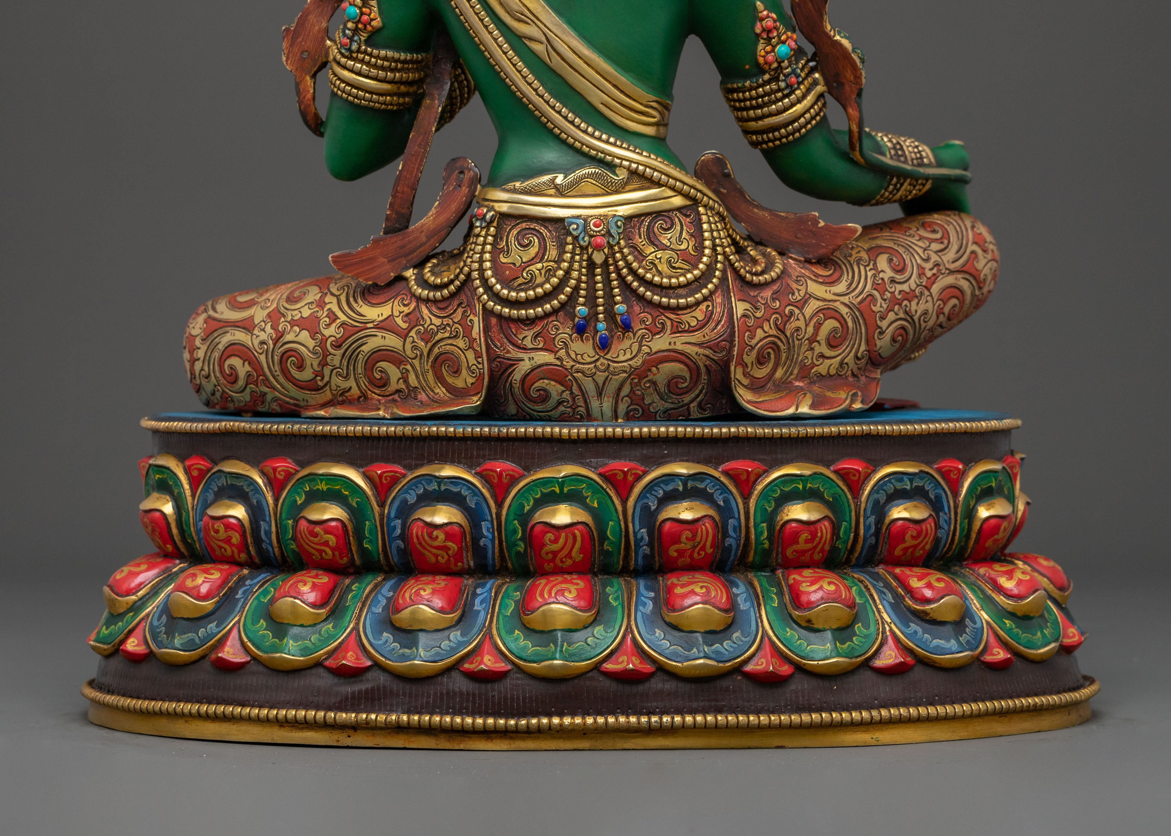 Handcrafted Five Bodhisattva Sacred Statue Set