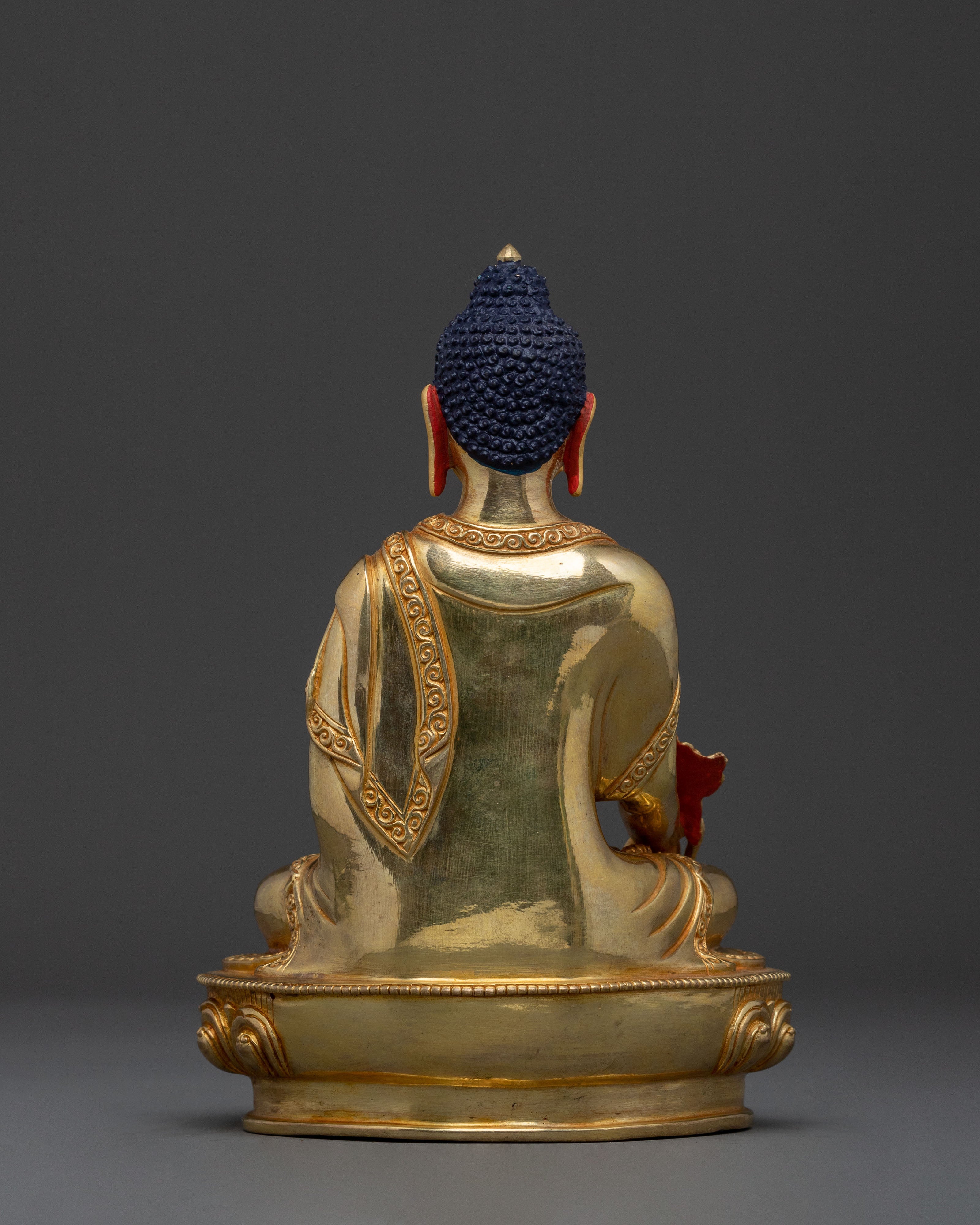 Three Buddhas Copper Statue Set | Golden Figurines