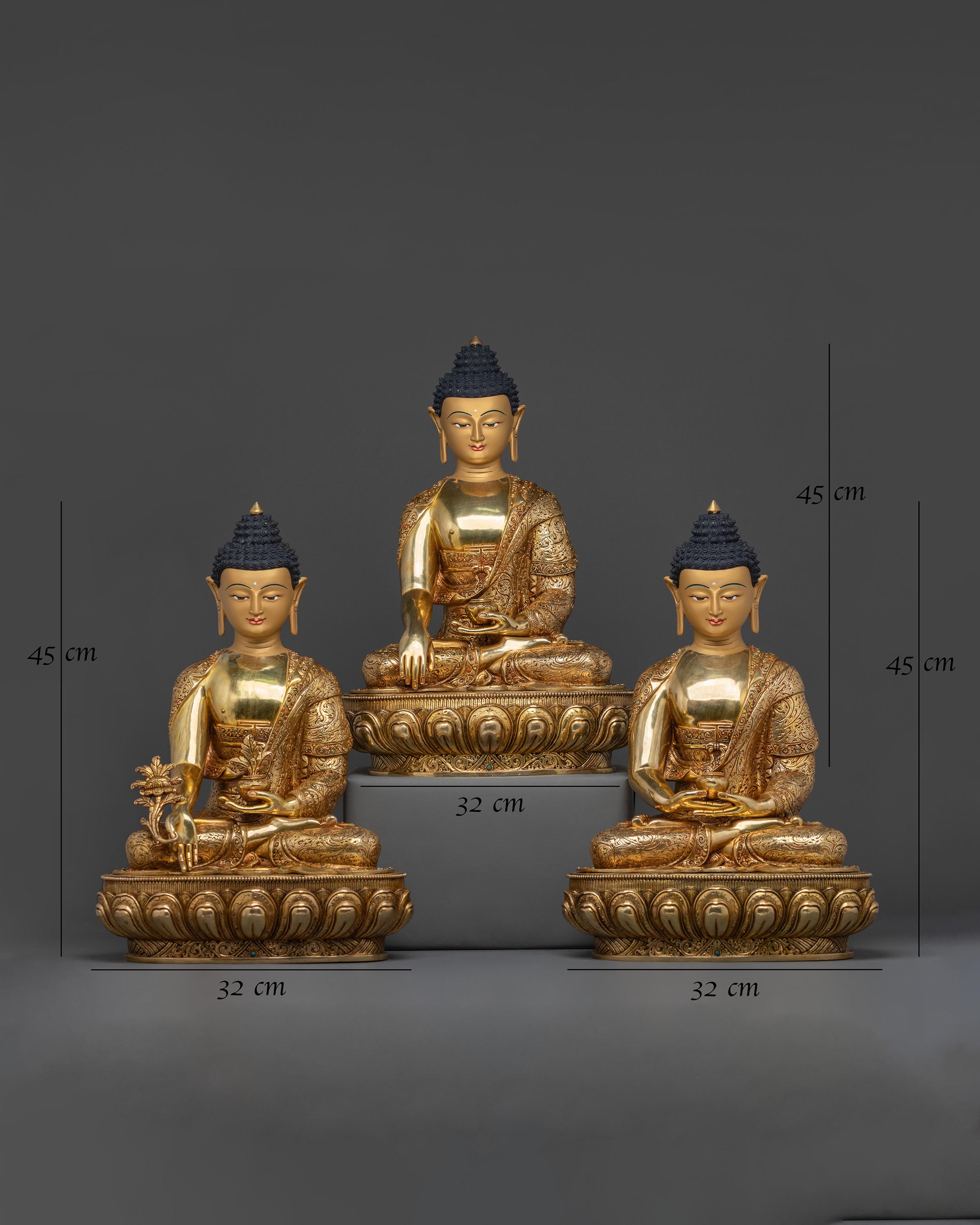 3 Sacred Buddha Set | Three Bodies of Wisdom