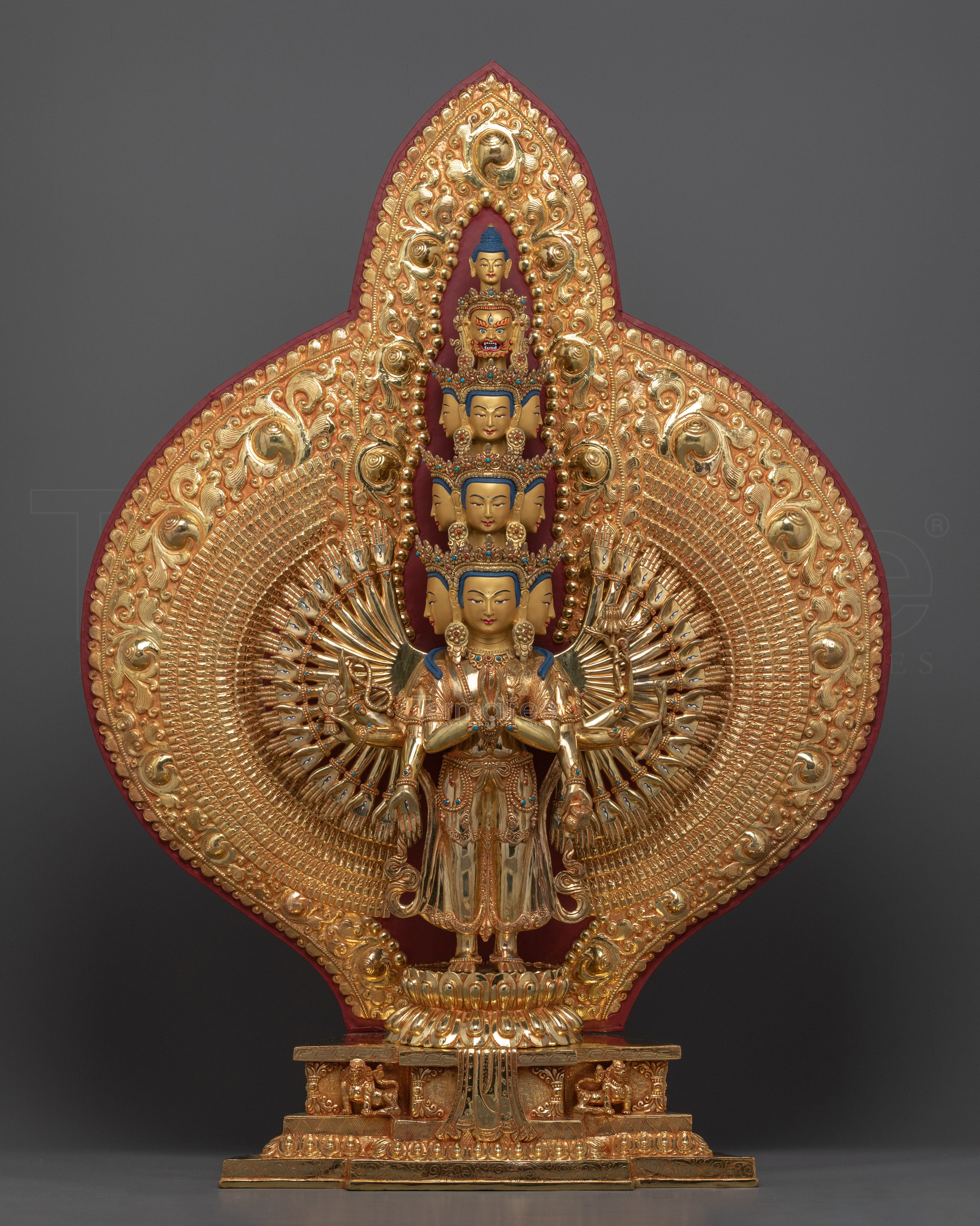 Tibetan Bodhisattva Chenrezig 1000 Arms Statue | Avalokiteshvara The Bodhisattva Of Compassion - Termatree