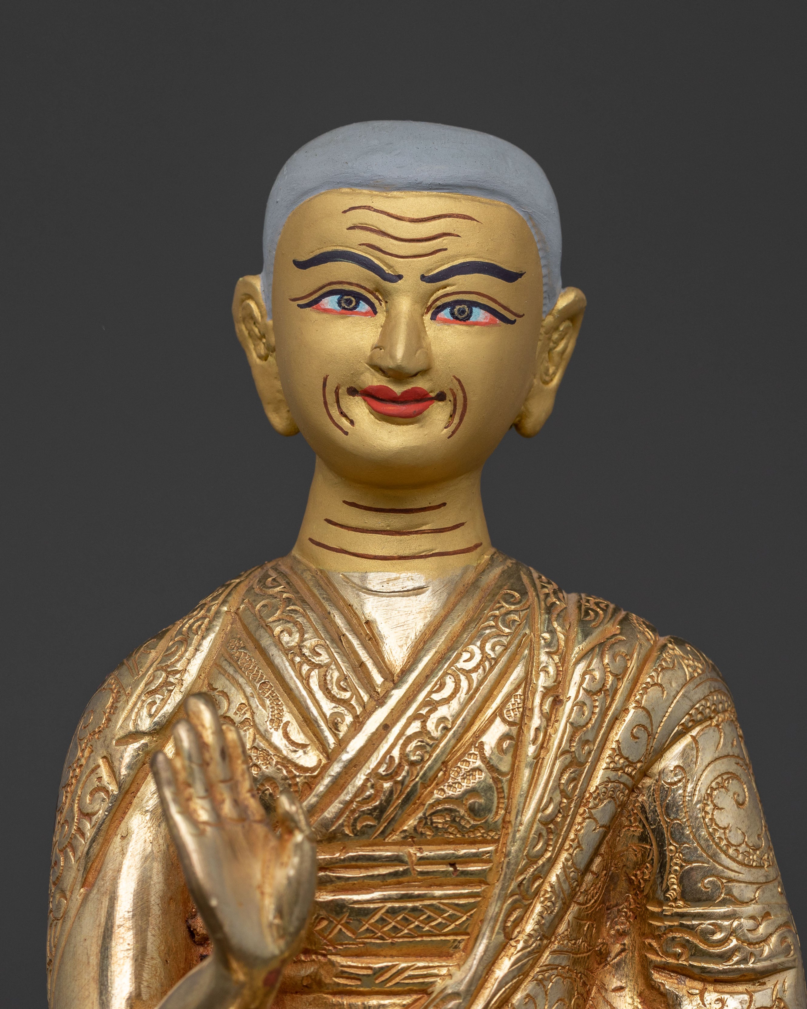 Tsongkhapa Statue with Disciples | Buddhist Figurines