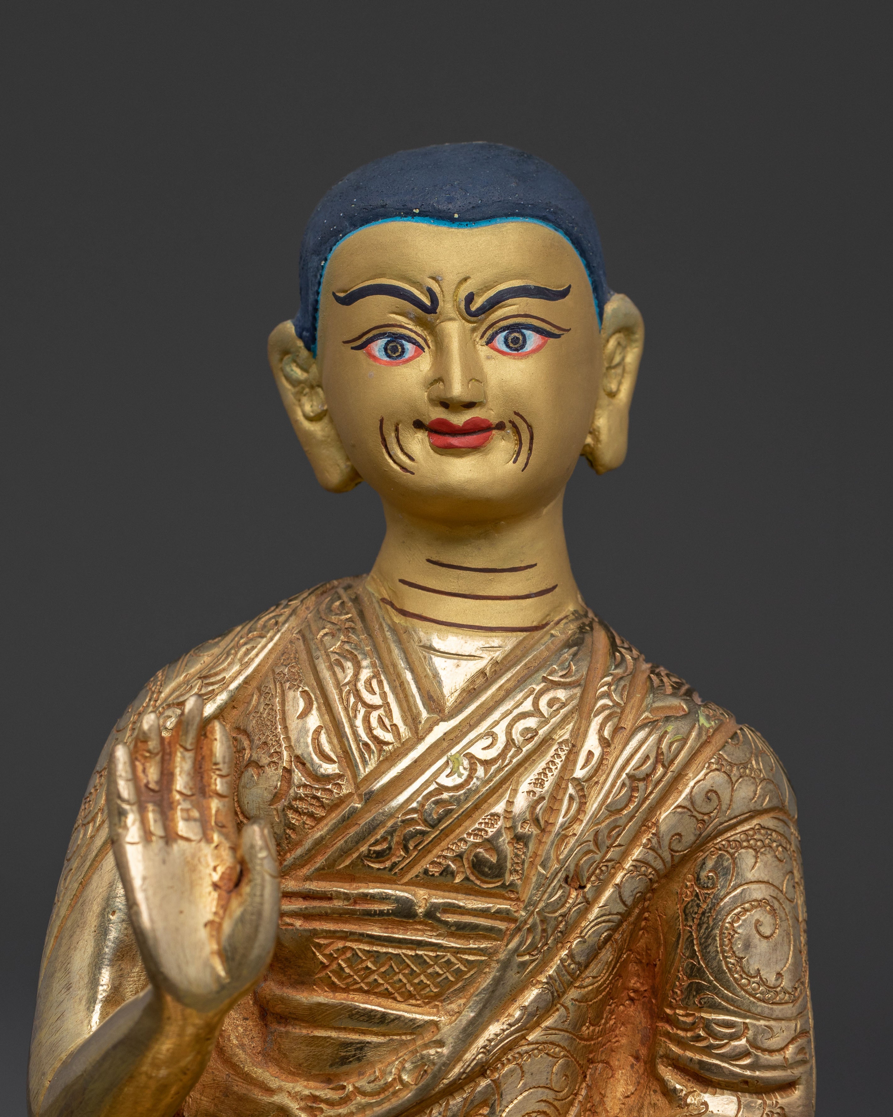 Tsongkhapa Statue with Disciples | Buddhist Figurines