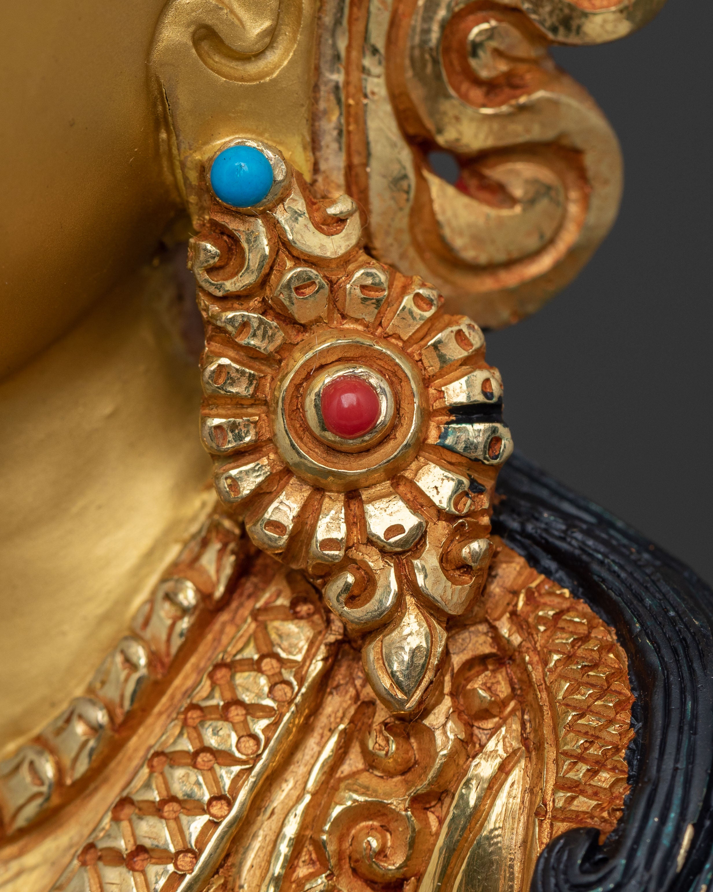 Handcrafted Yeshe Tsogyal and Mandarva Statue Set