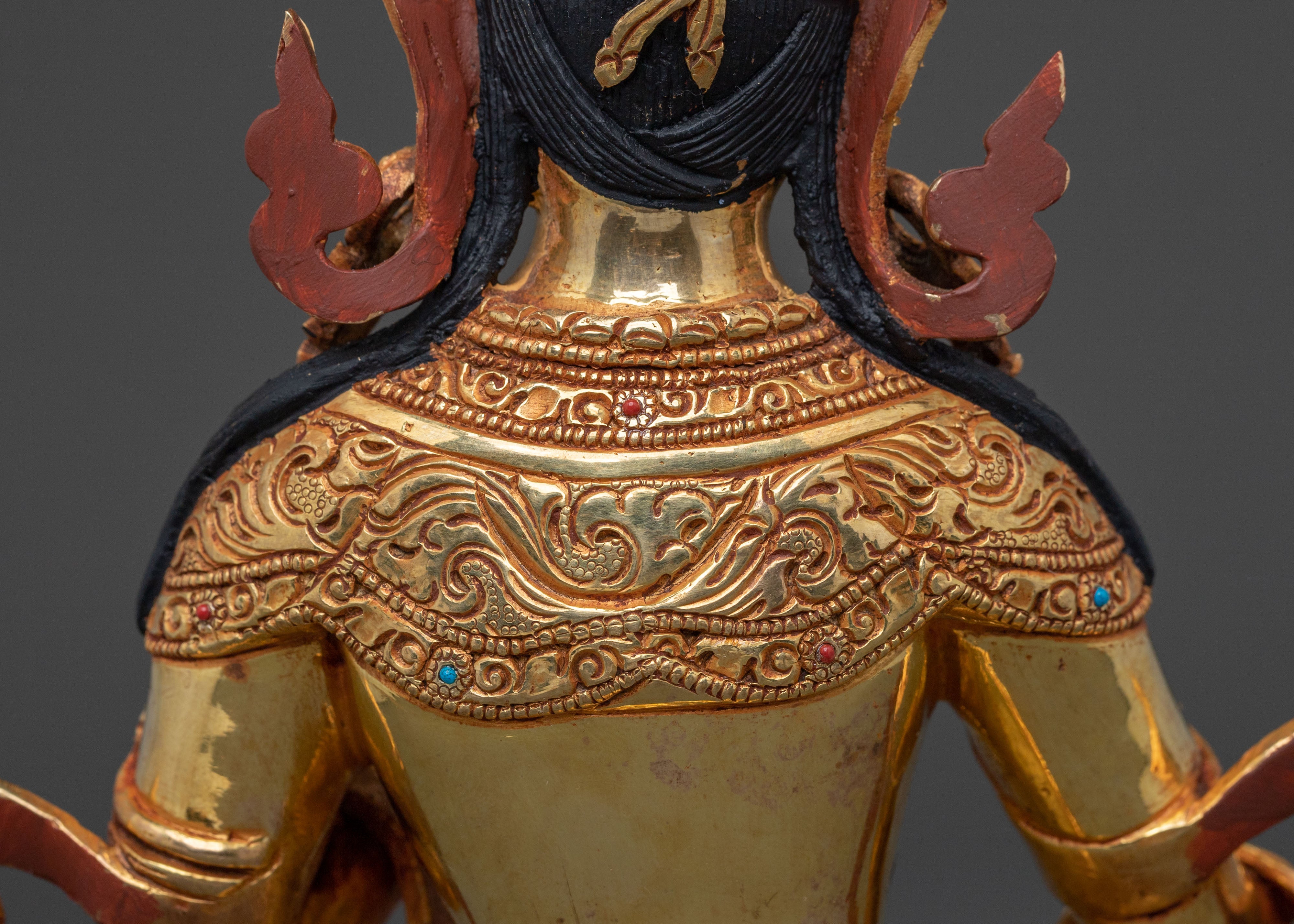 Traditional Dukar Statue | 24K Gold Gilded