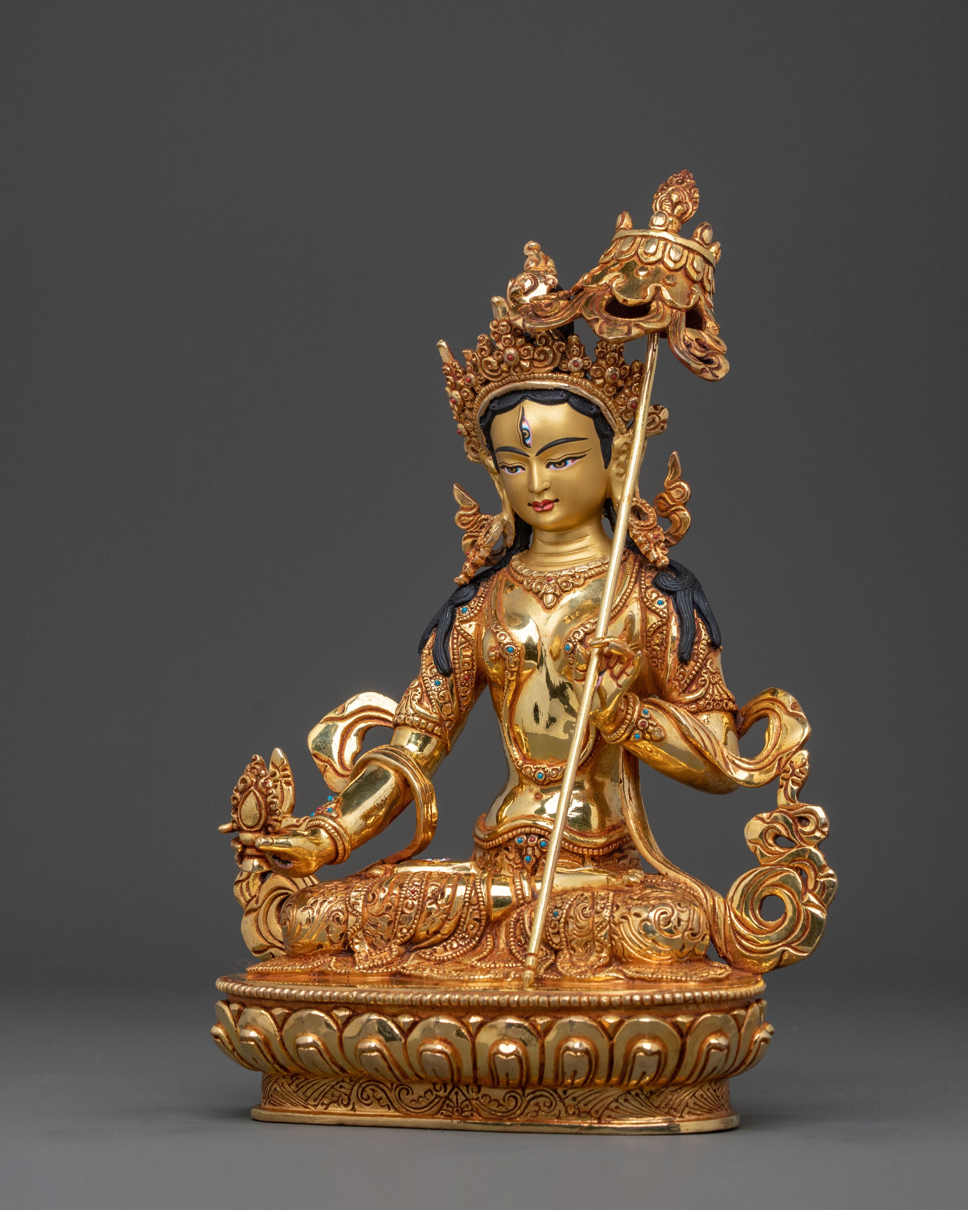 Traditional Dukar Statue | 24K Gold Gilded