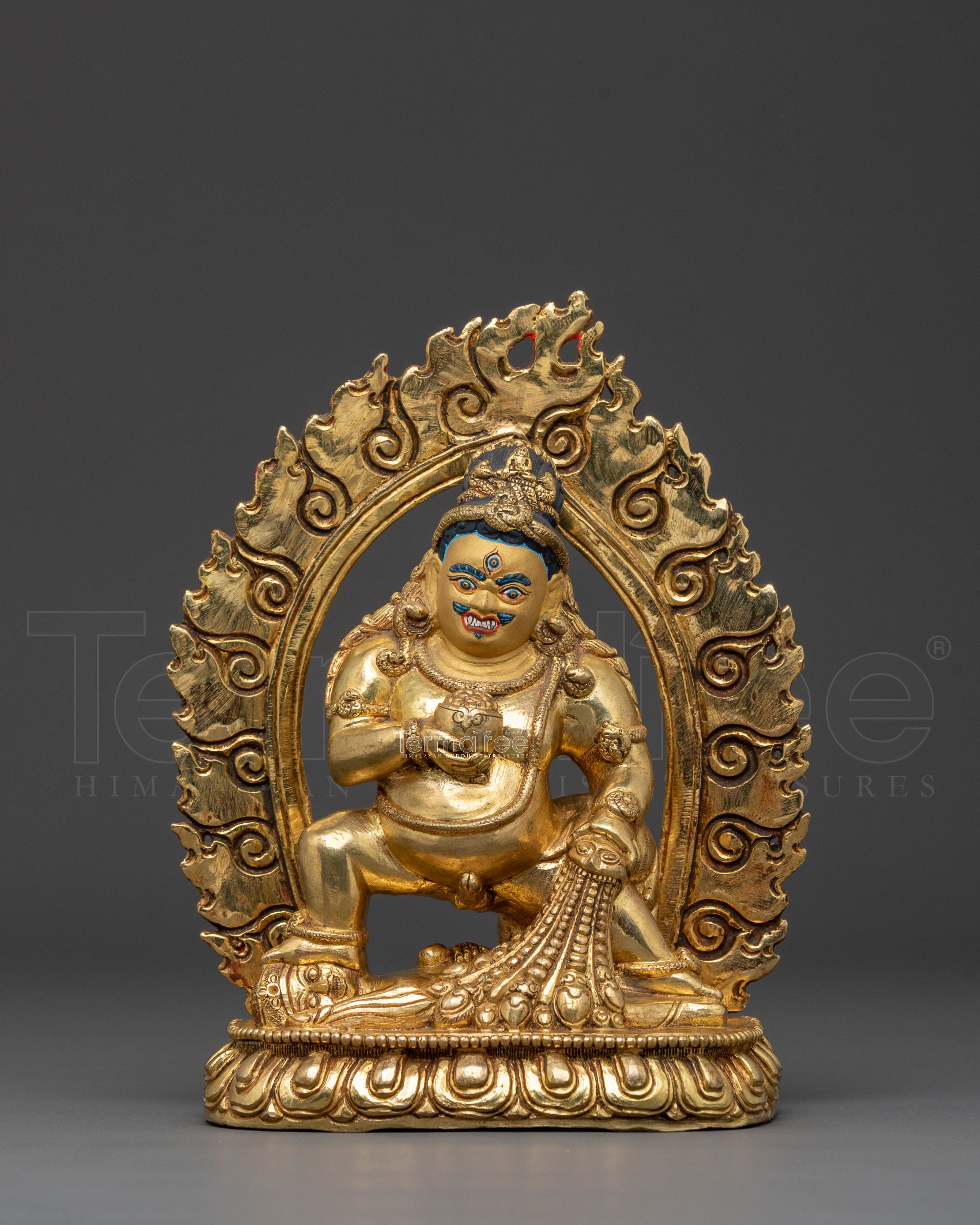  Black Dzambhala Statue