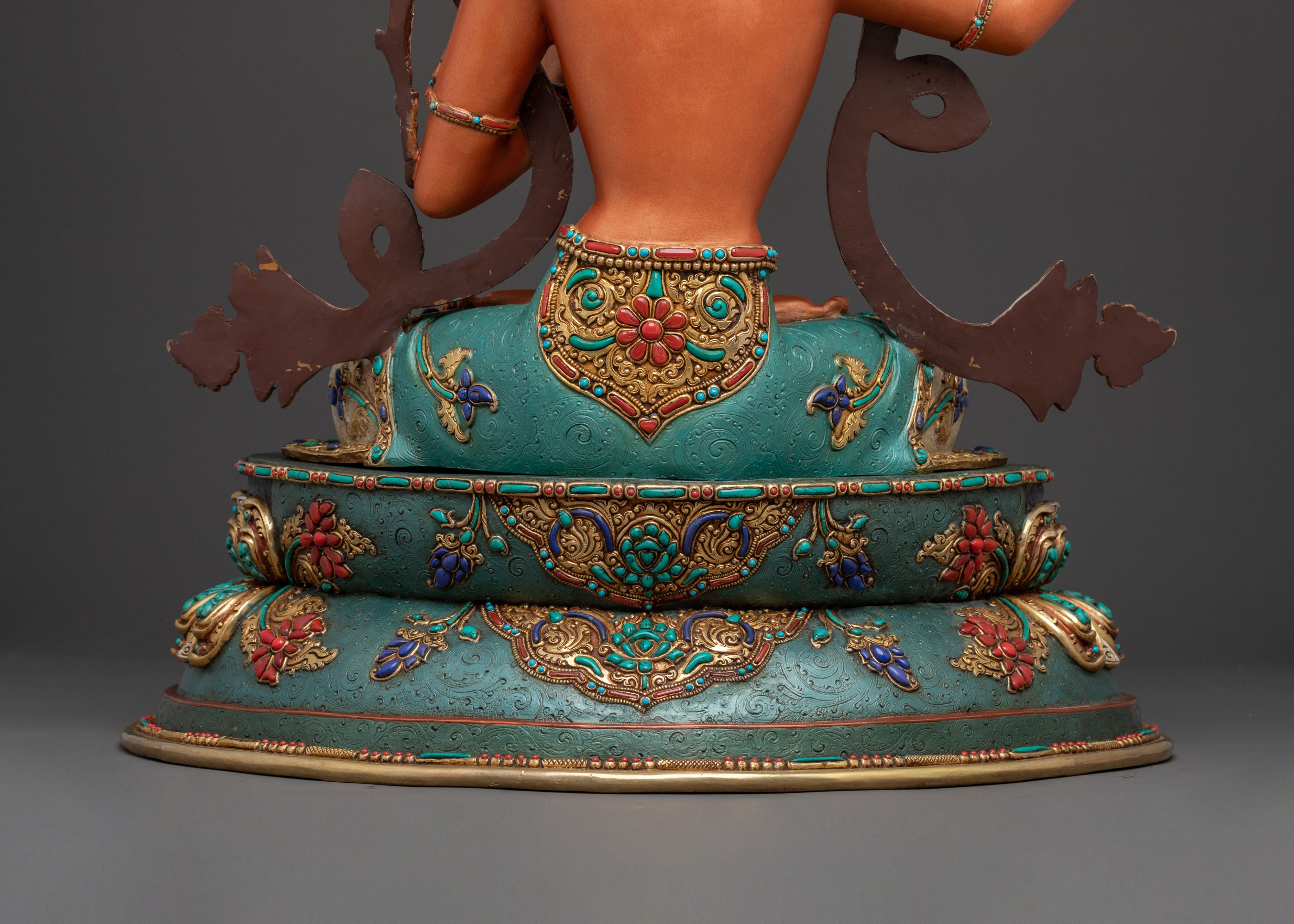 Manjushri Statue: Tibetan Buddhist Handcrafted Figurine