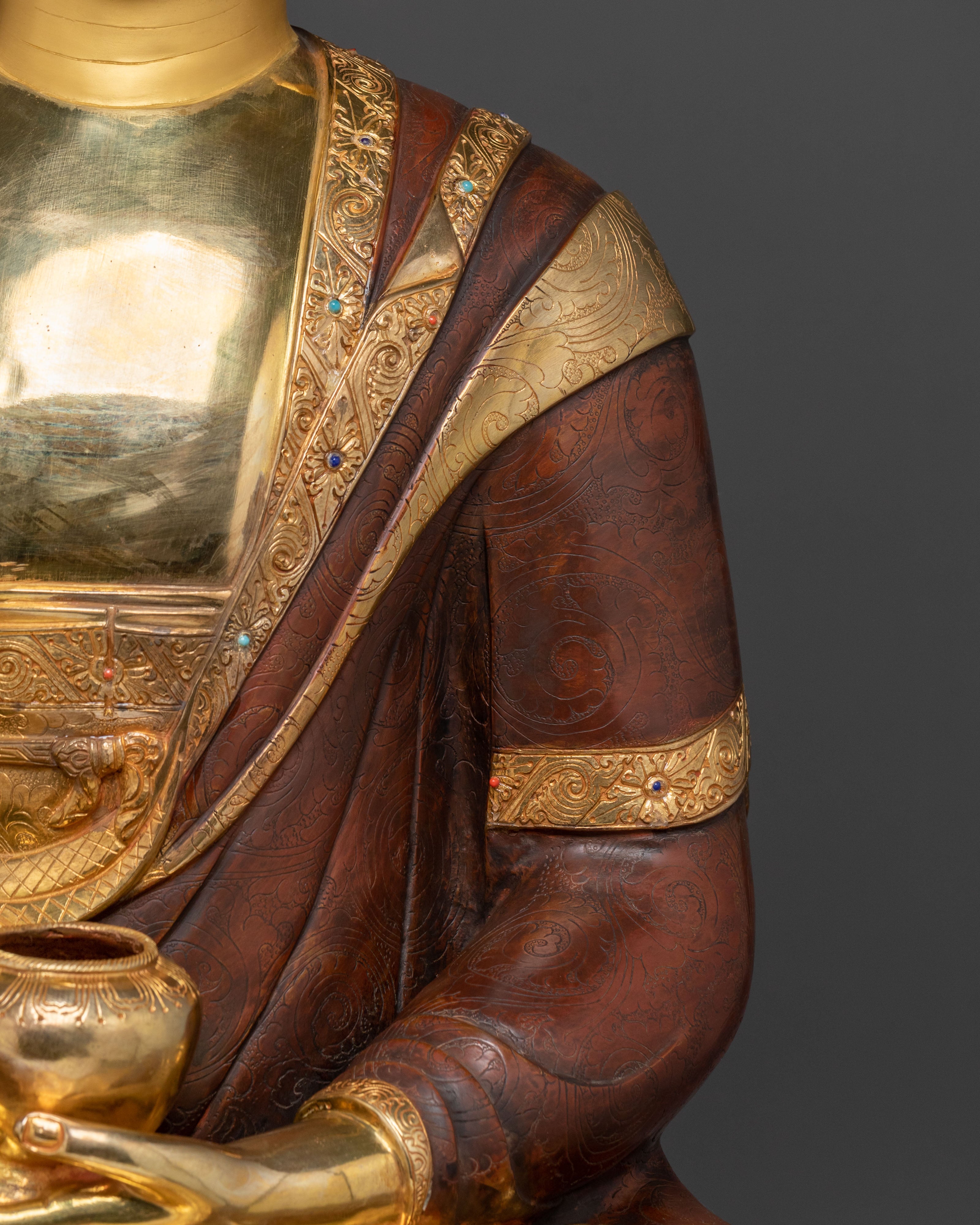 Tibetan Shakyamuni Buddha Sacred Statue | Buddhist Altar Decor