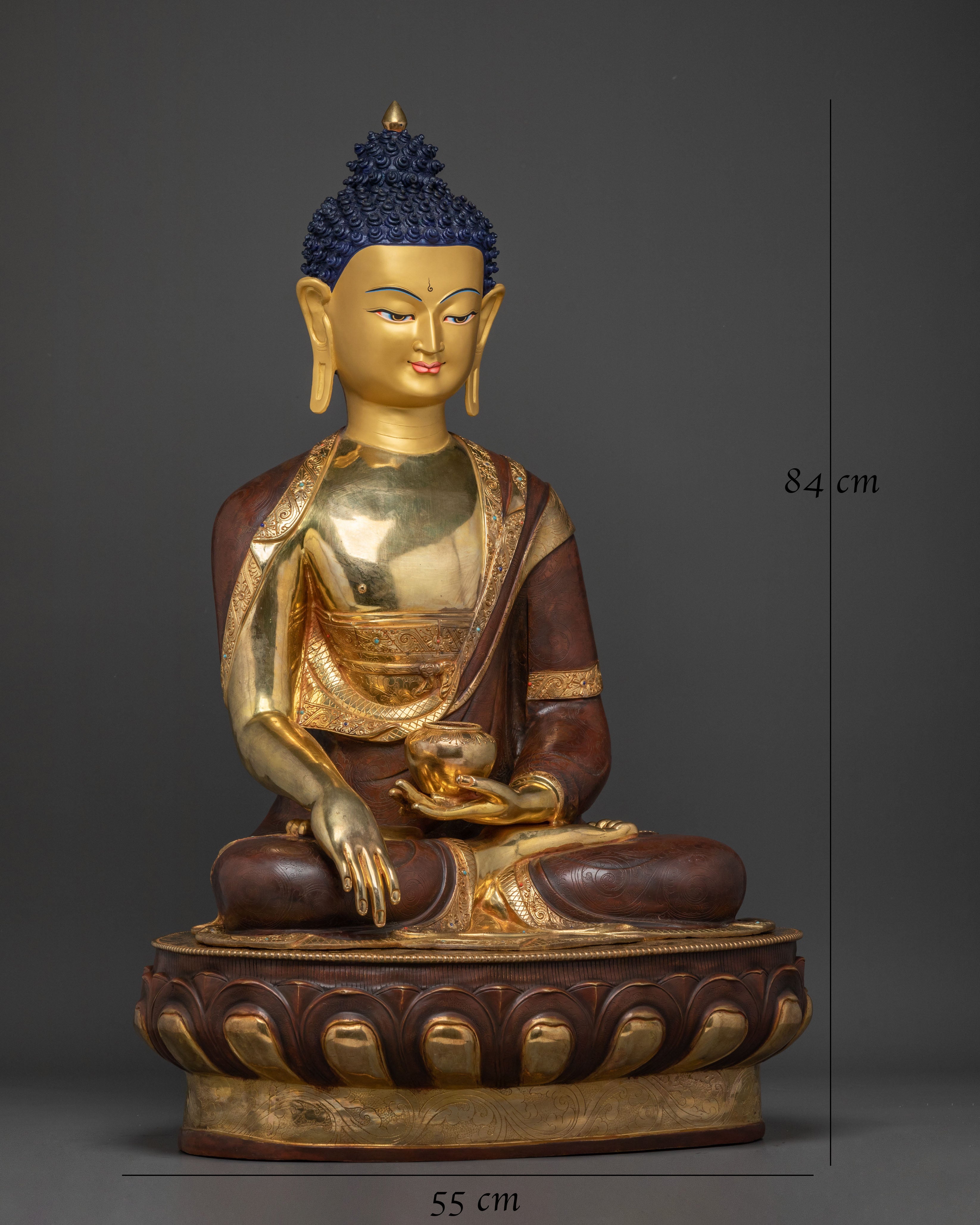Tibetan Shakyamuni Buddha Sacred Statue | Buddhist Altar Decor