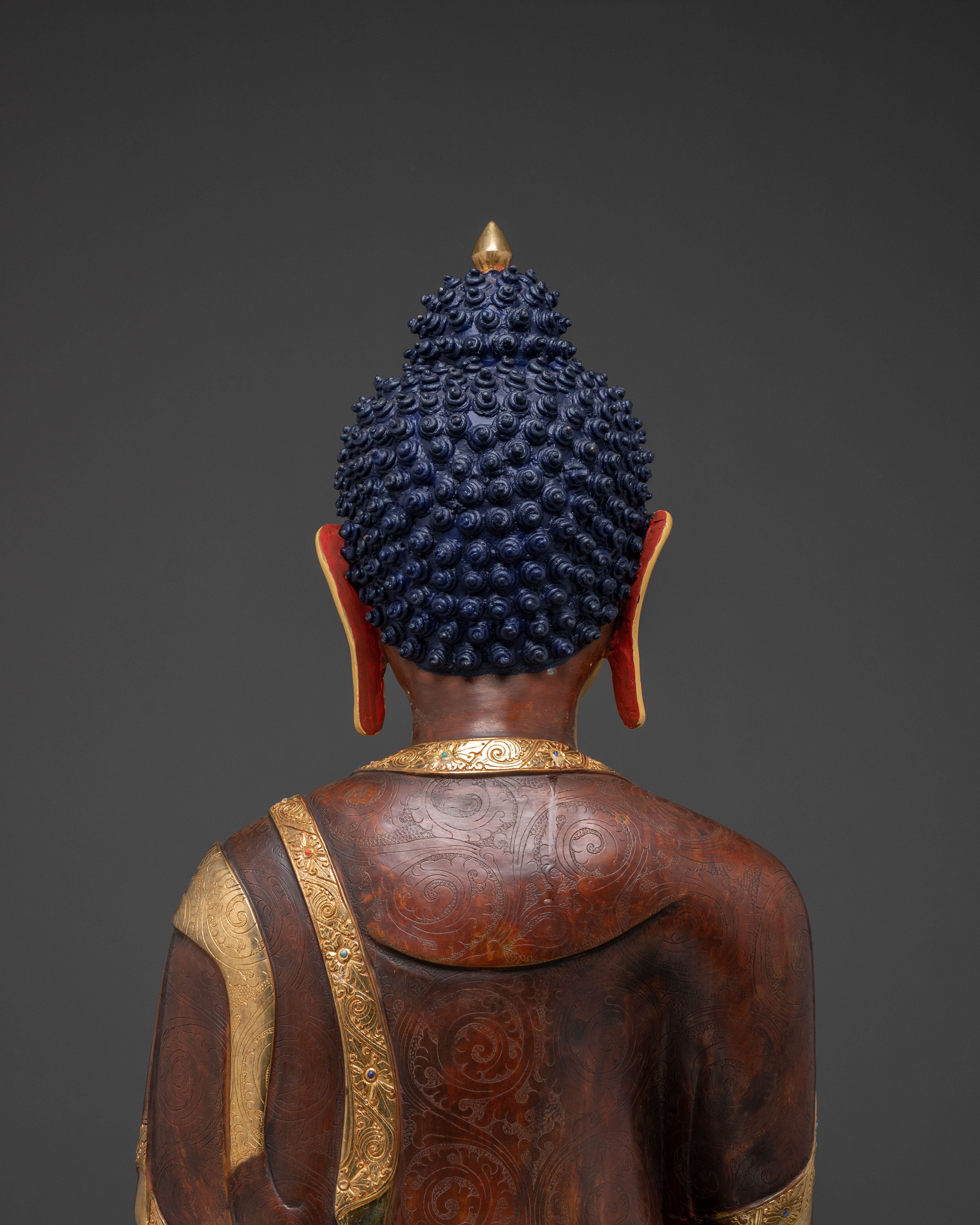 Tibetan Shakyamuni Buddha Sacred Statue | Buddhist Altar Decor