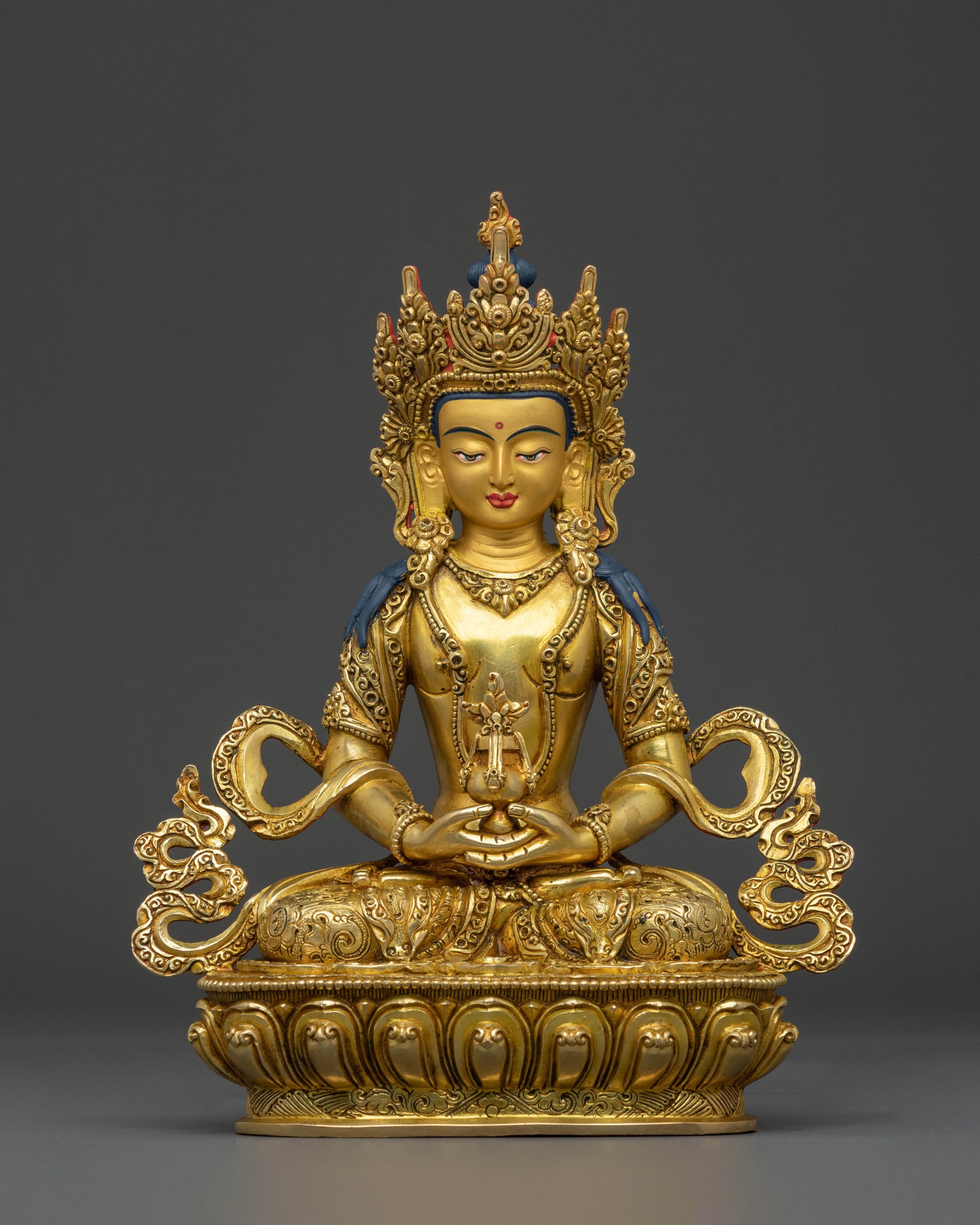 A Radiant Handcrafted Boddhisattva Statue Set | Meditation Altar Set