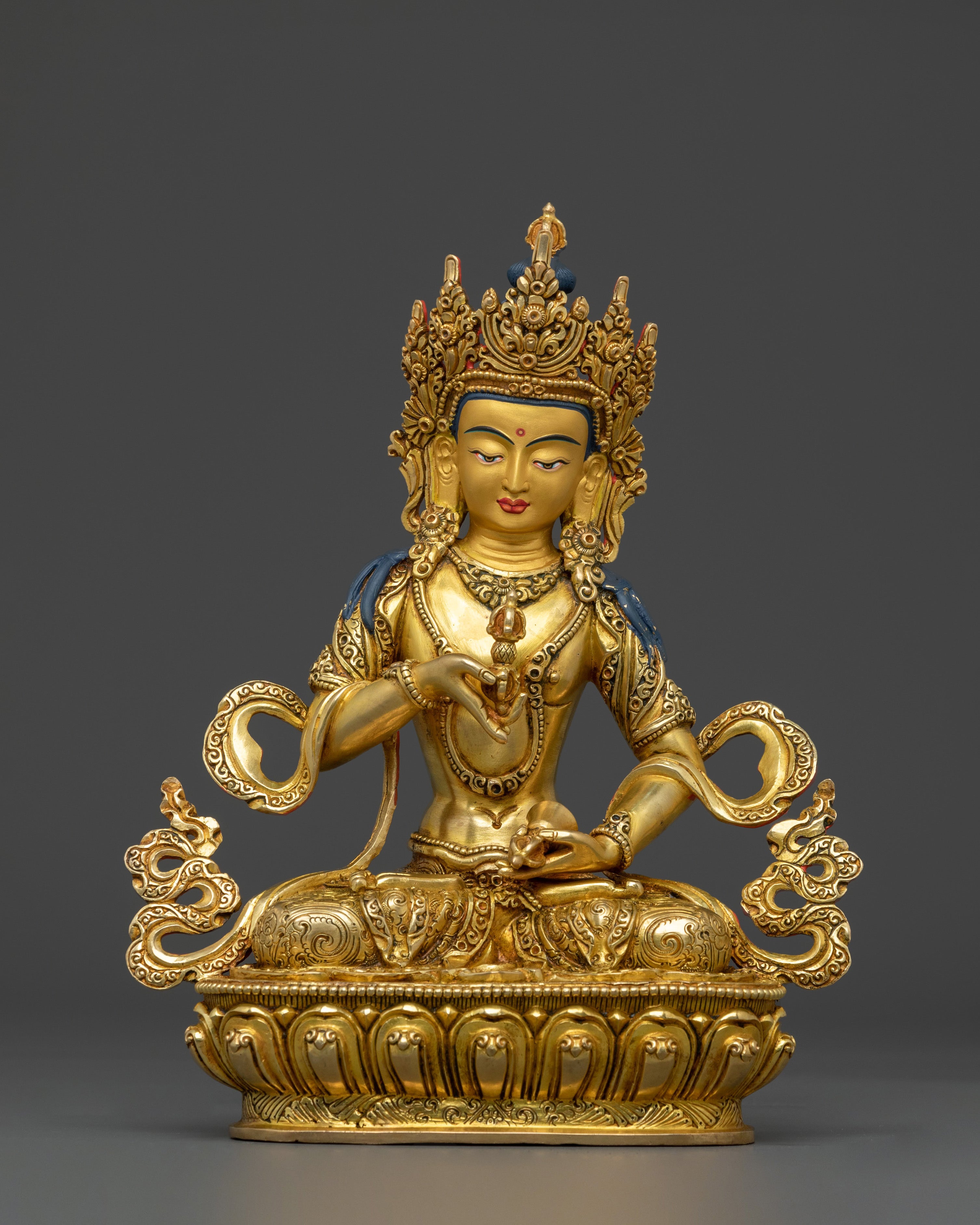 A Radiant Handcrafted Boddhisattva Statue Set | Meditation Altar Set