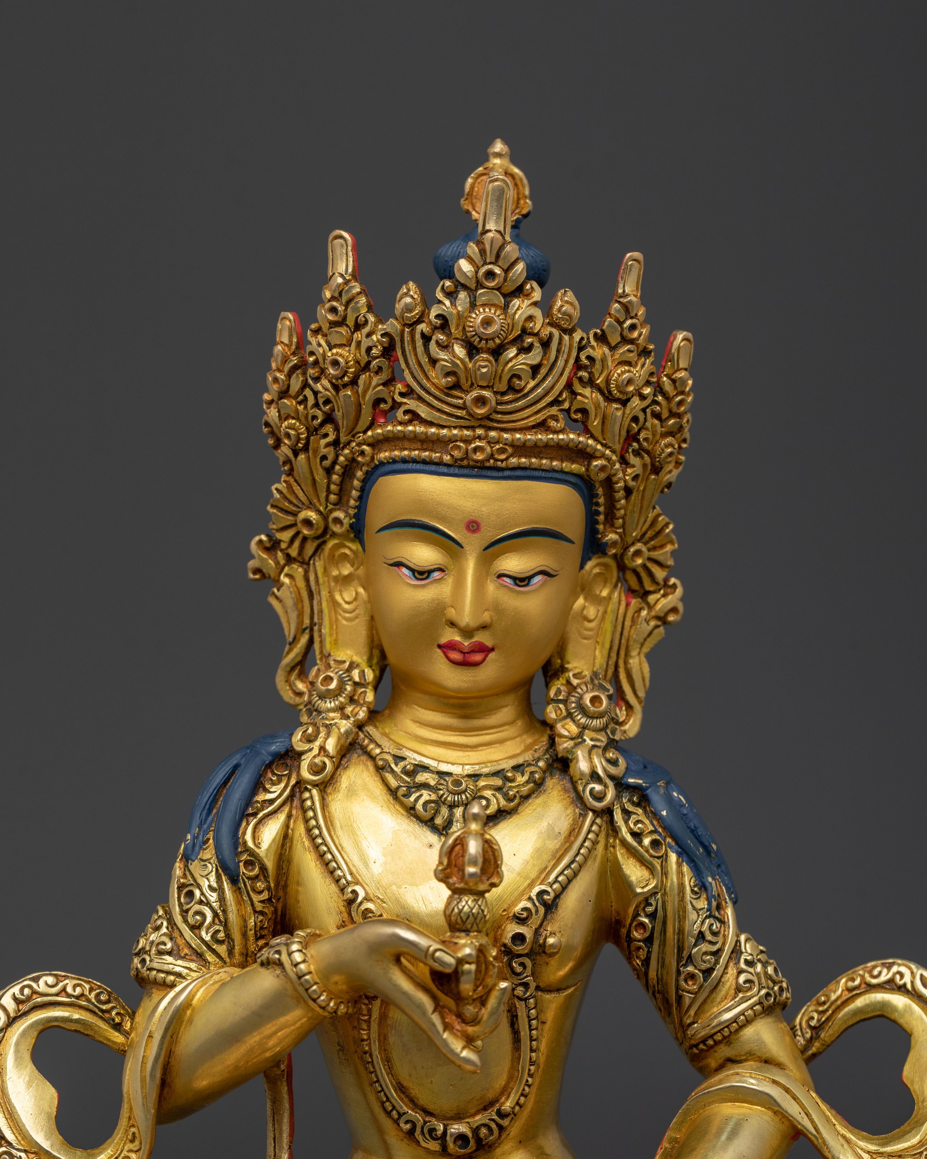 A Radiant Handcrafted Boddhisattva Statue Set | Meditation Altar Set