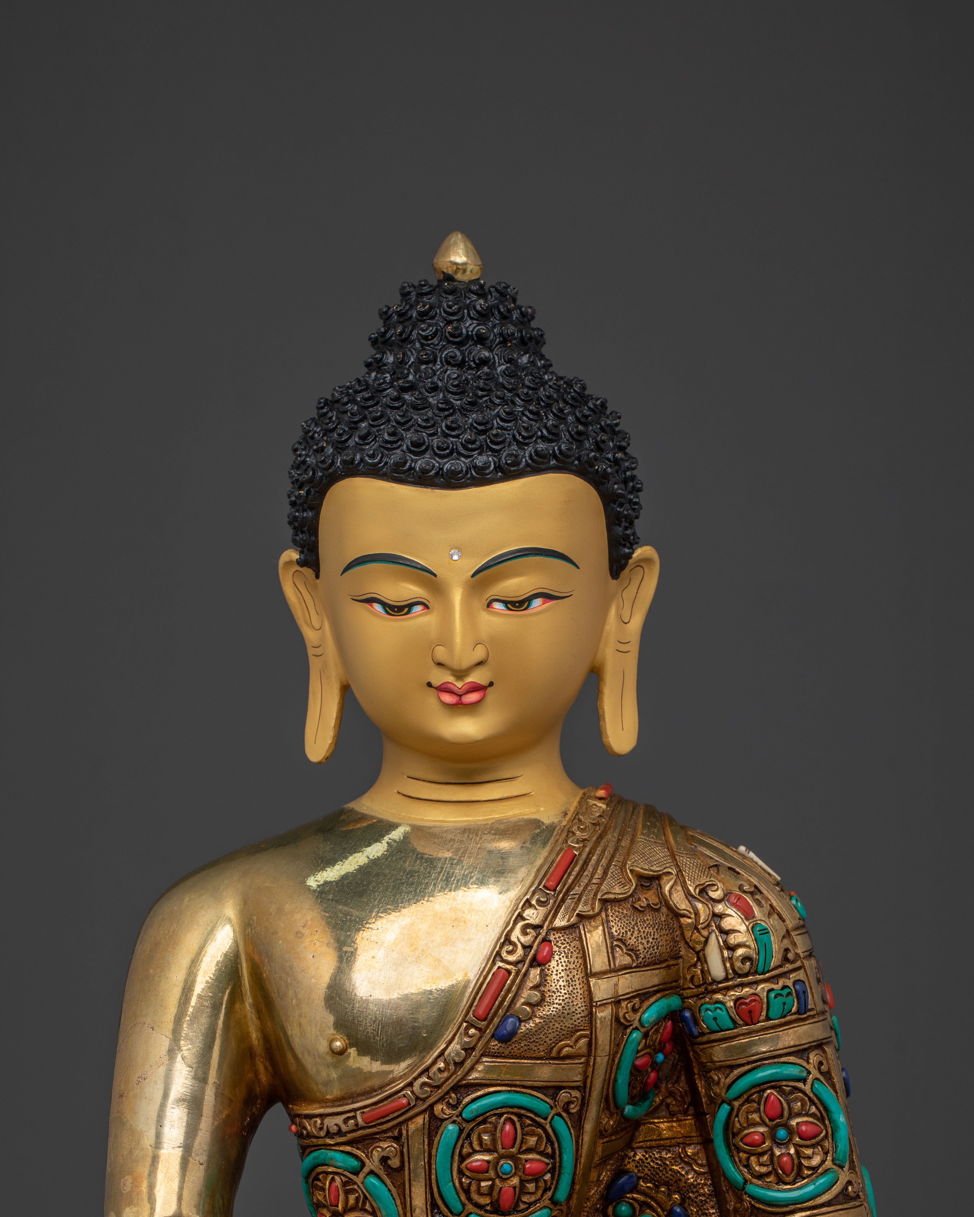 Three Buddhas Statue Set: Exquisite 24K Gold Gilded Figurines